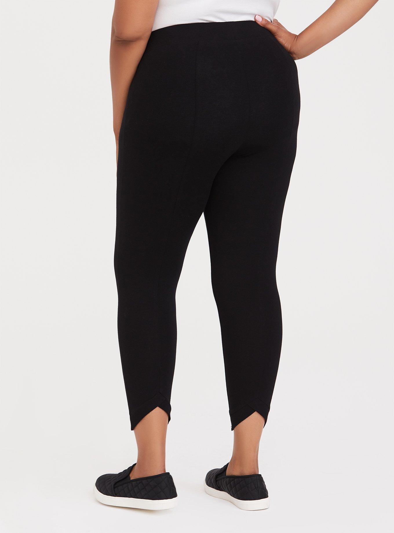 New Cuts Plus Size , All Sizes Womens Black Legging and Tights Plus Size  and Regular Size Rocker Cut Leggings 