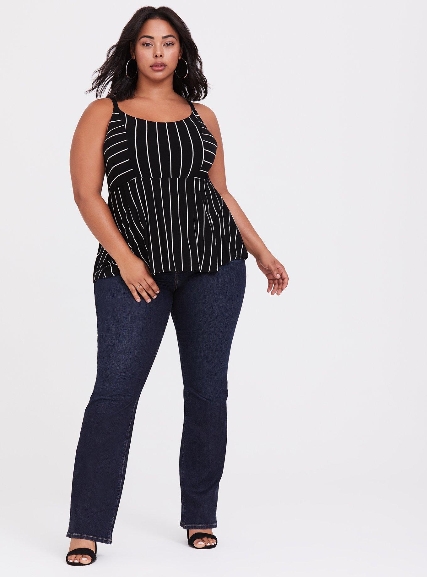 Plus Size Relaxed Boot Jean - Vintage Stretch Dark Wash, MOONLIT, alternate