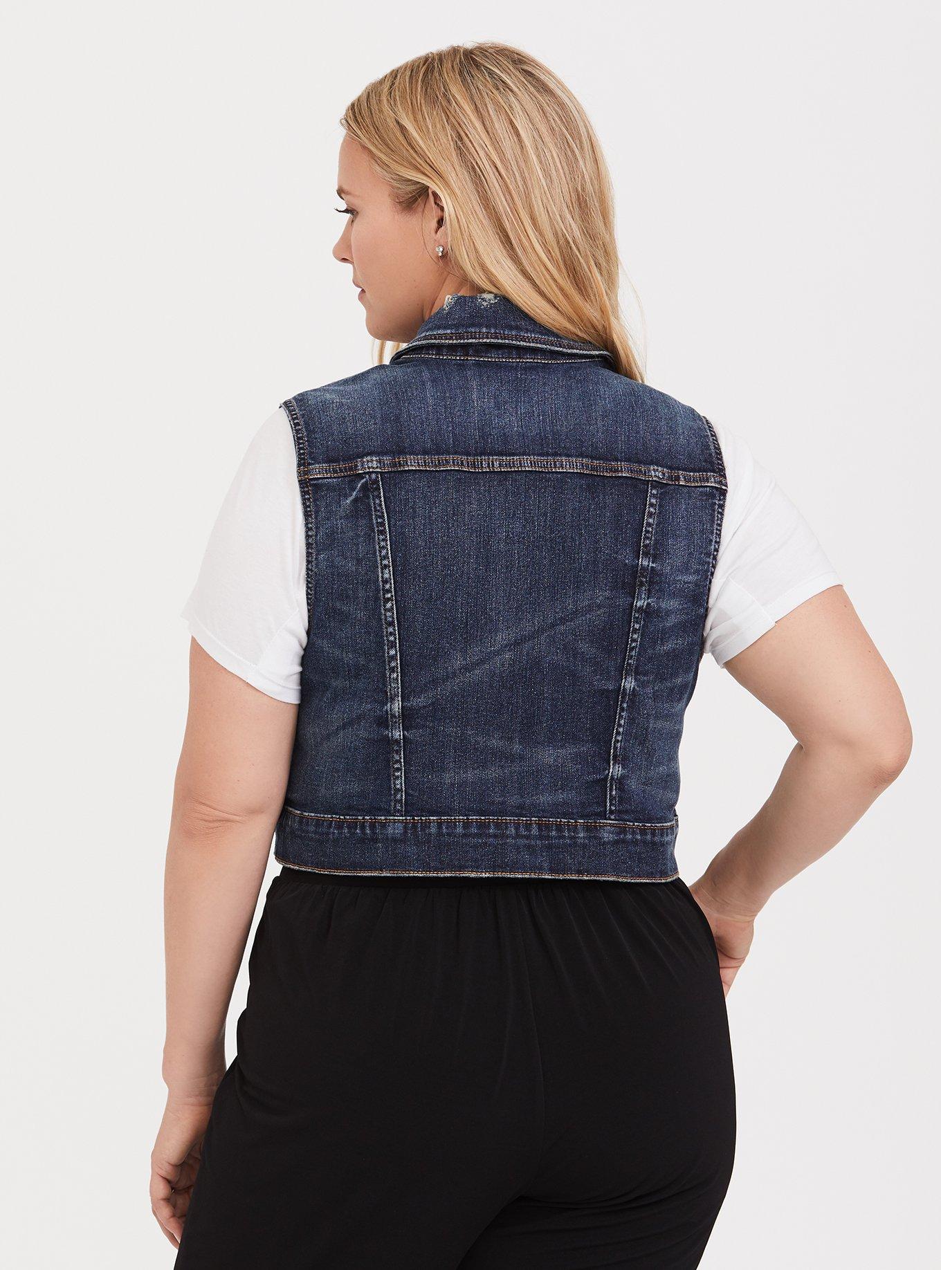 Torrid denim hot sale vest