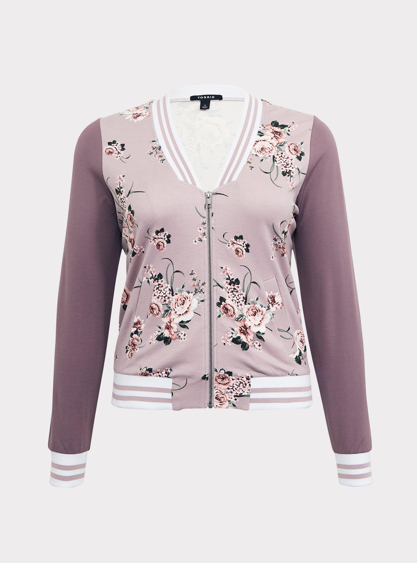 Torrid floral 2024 bomber jacket