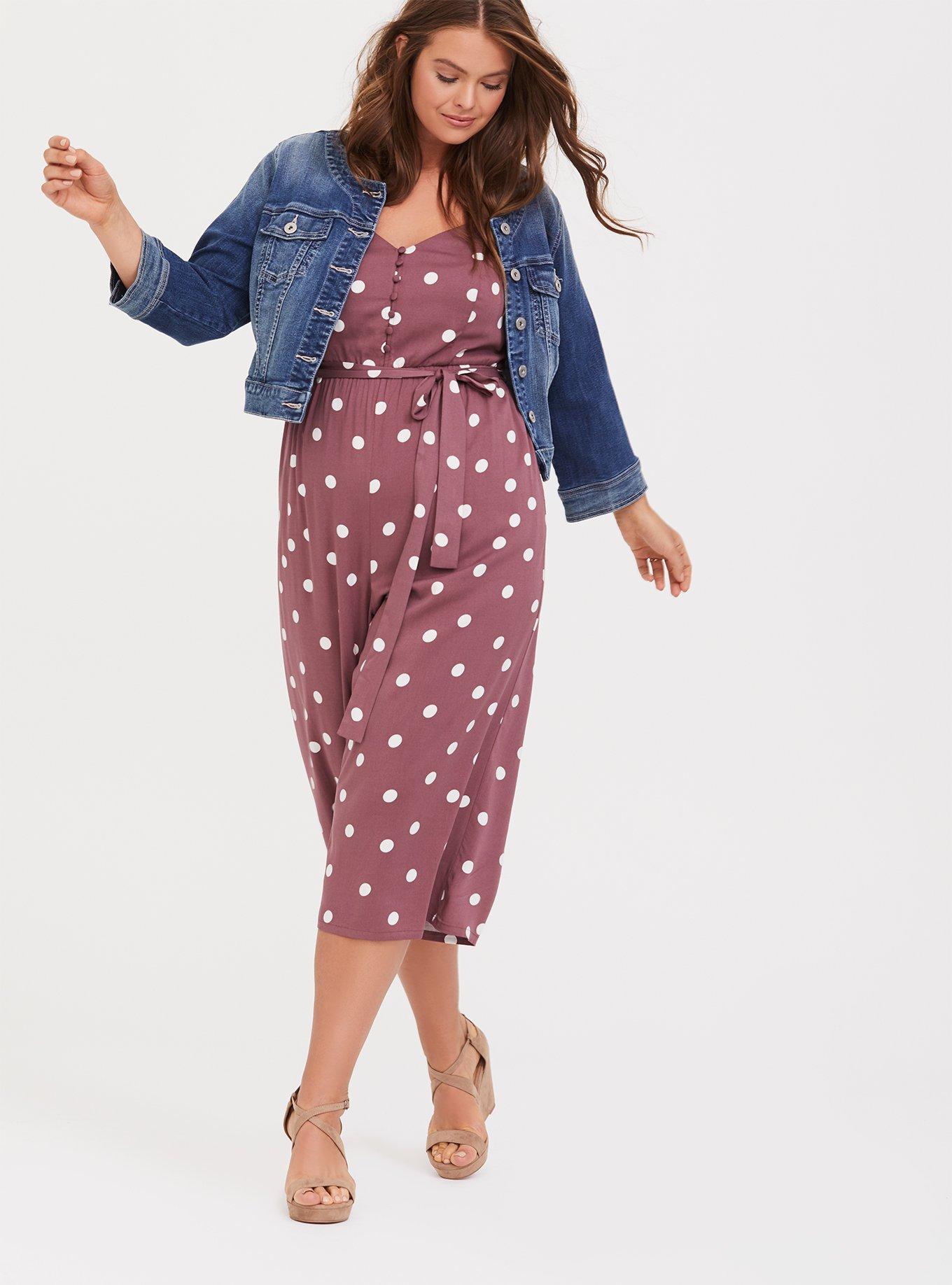 Torrid polka best sale dot jumpsuit