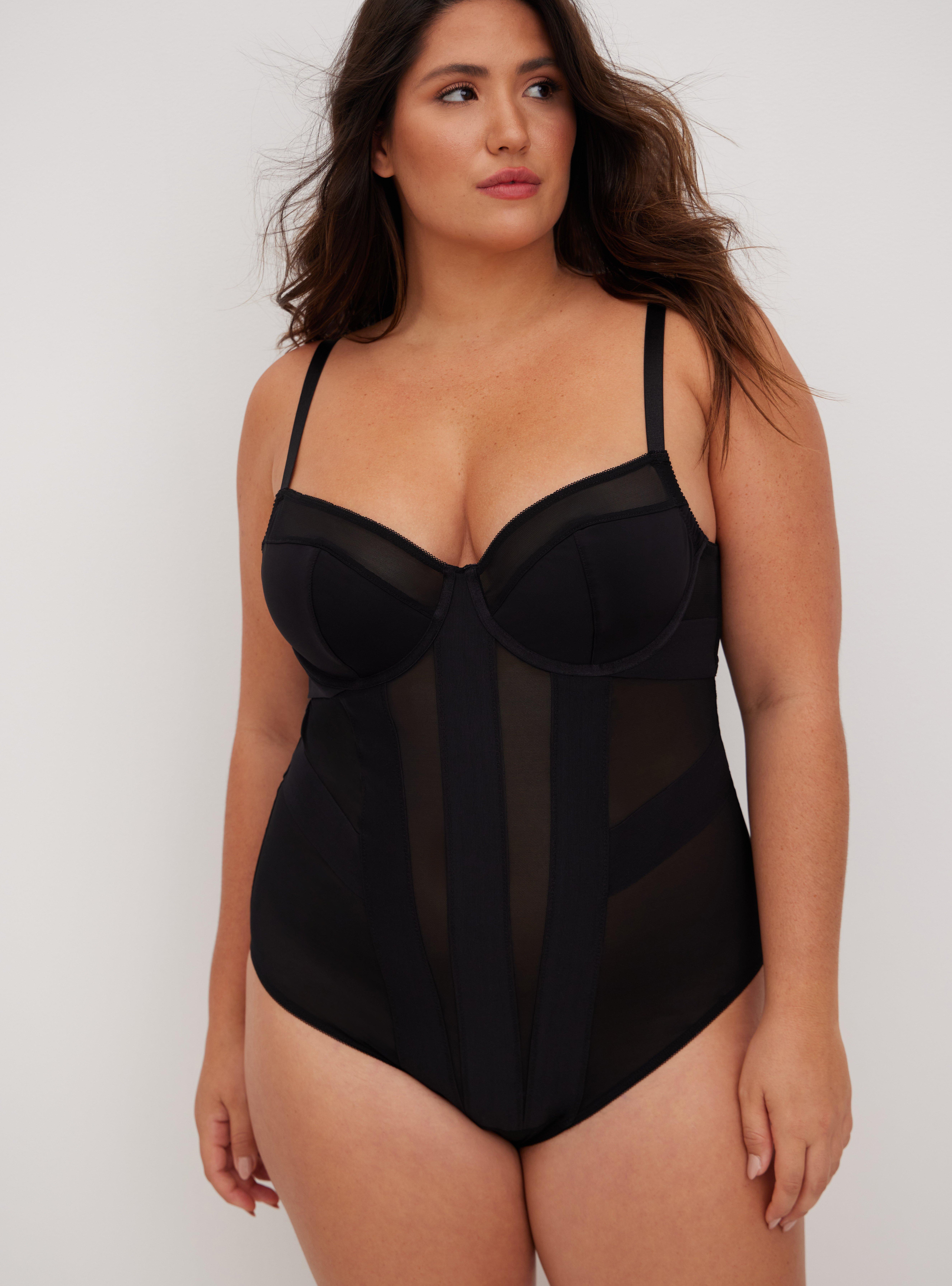 Plus Size - Embroidered Mesh Strappy Chemise - Torrid