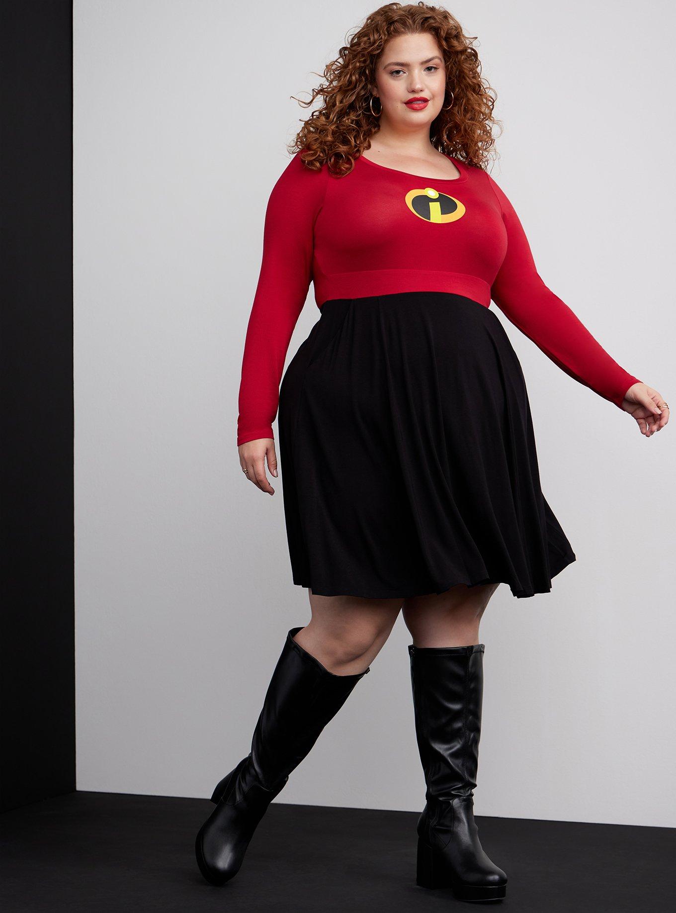 TORRID DISNEY PIXAR Incredibles Cosplay Costume Skater Dress with cheapest Pockets 4X 26