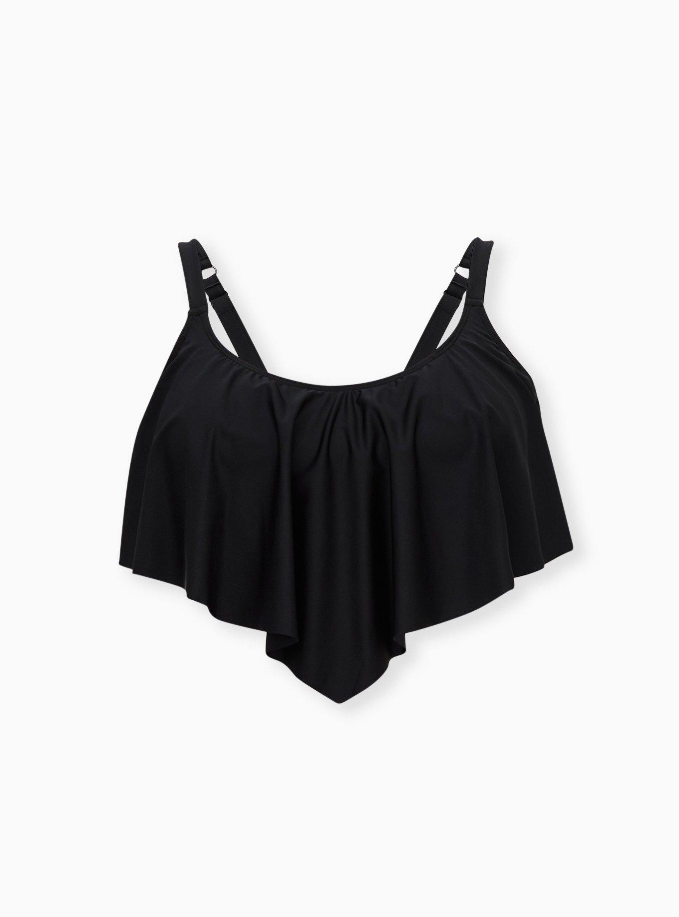 Wireless V Flounce Bikini Top