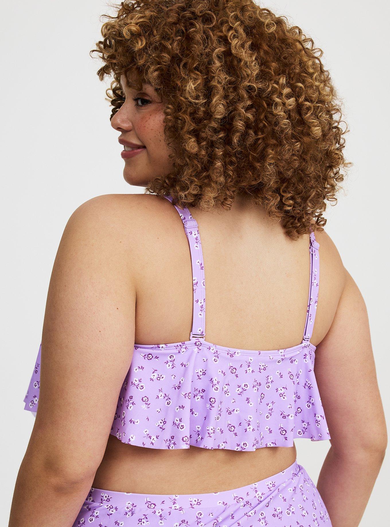 Wireless Flounce Bikini Top