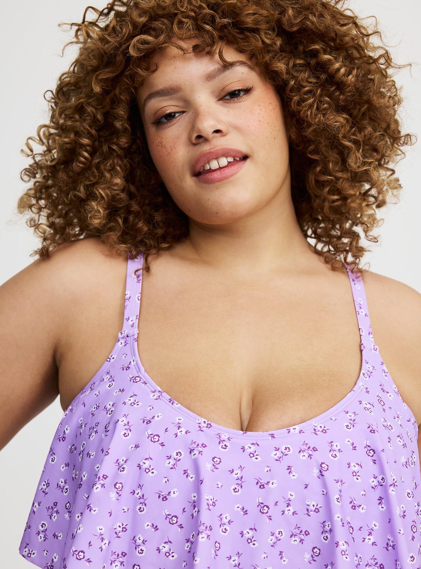 Wireless Flounce Bikini Top