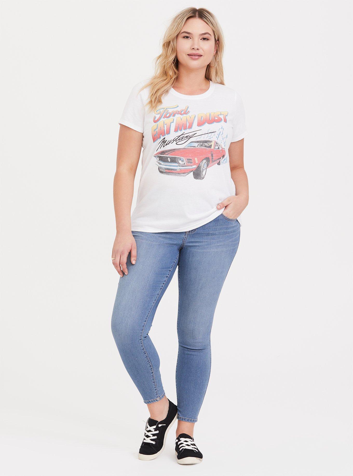 Ford Mustang White Slim Fit Tee, WHITE, alternate