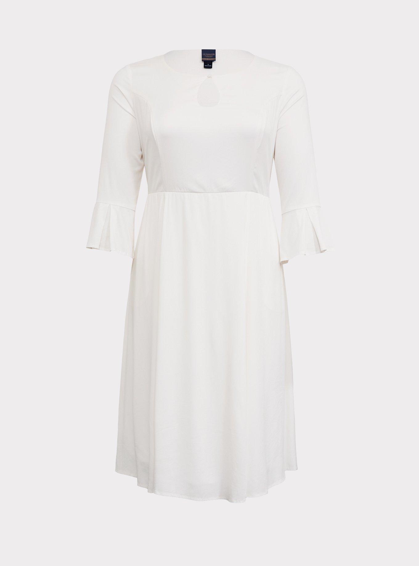 Plus Size - Outlander Claire Ivory Keyhole Dress - Torrid