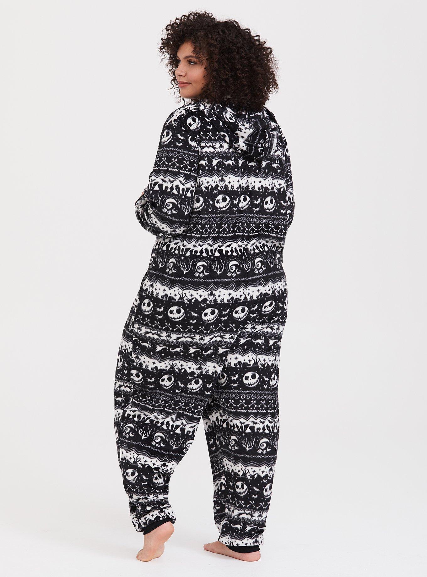 Disney The Nightmare Before Christmas Black Fair Isle Sleep Onesie, MULTI, alternate