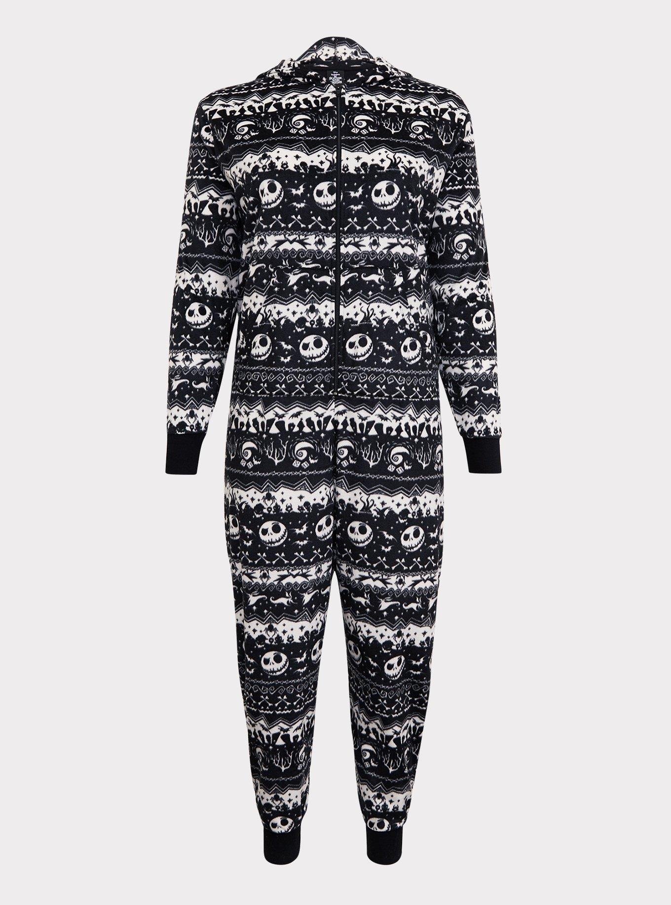 The Nightmare Before Christmas Womens Fleece Pajama Set No Sleep