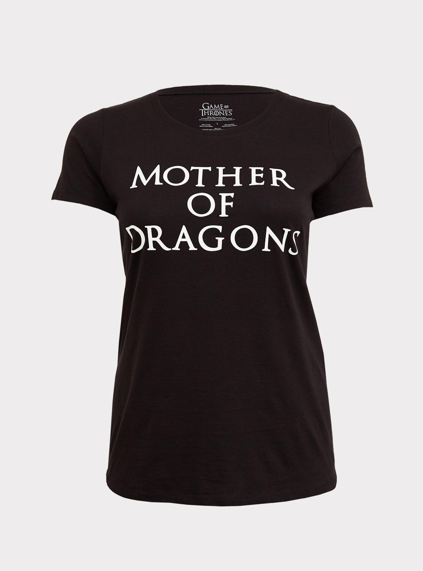 Plus Size - Game of Thrones Mother of Dragons Black Slim Fit Tee - Torrid