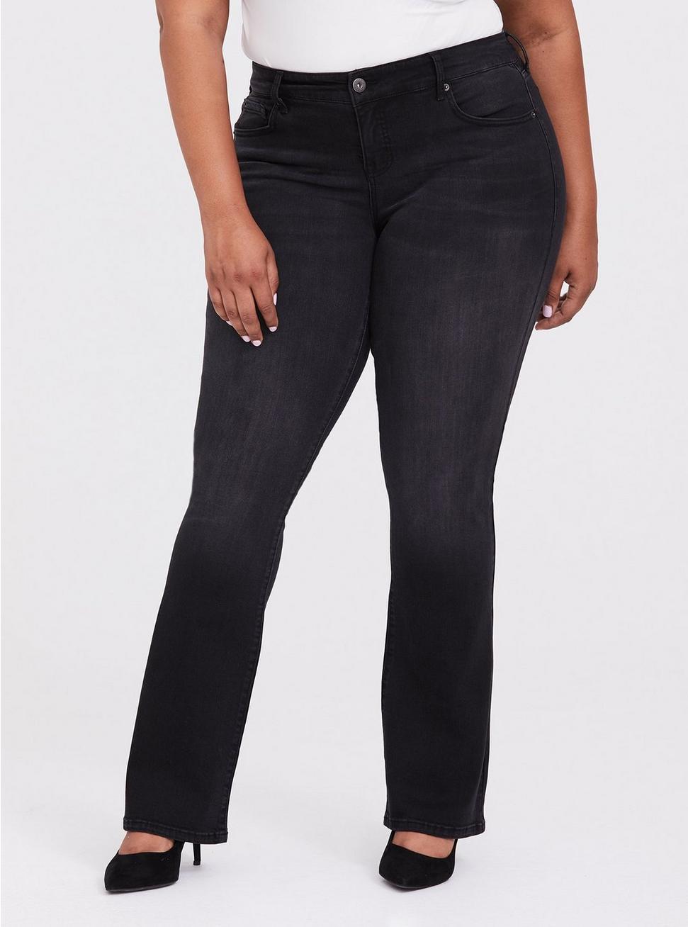 Plus Size - Slim Boot Jean - Premium Stretch Washed Black - Torrid