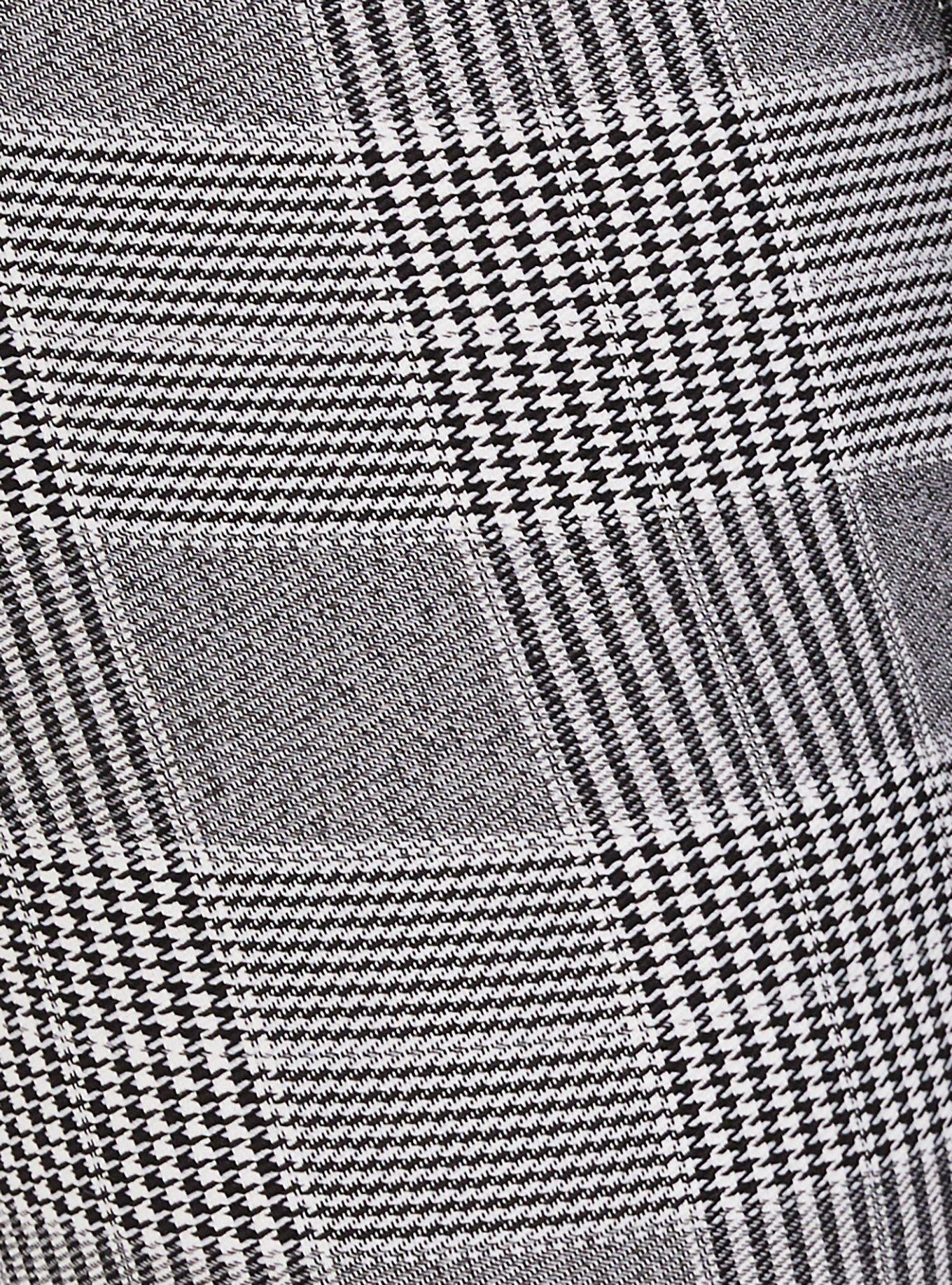Modern Millennium Stretch Ankle Pant - Black Plaid Houndstooth, BLACK WHITE PLAID, alternate
