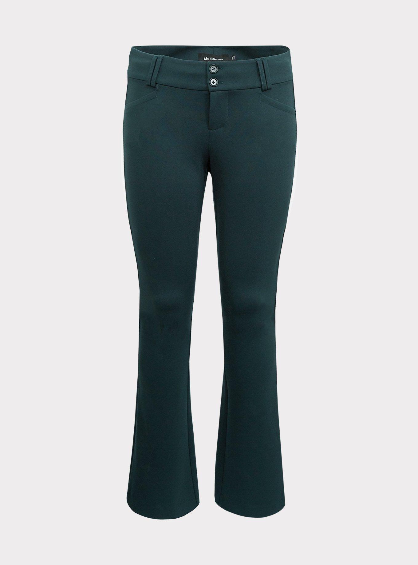 Plus Size - Studio Signature Stretch Dark Green Premium Ponte 