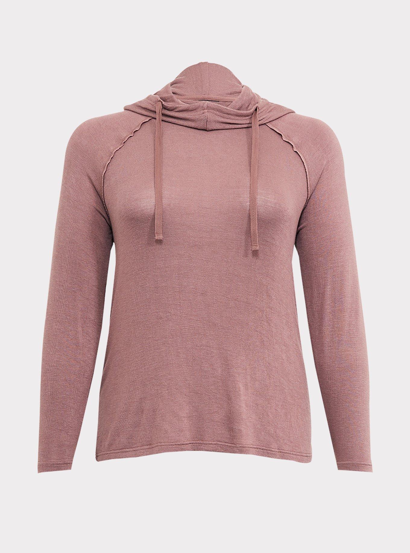 Cowl neck best sale hoodie plus size