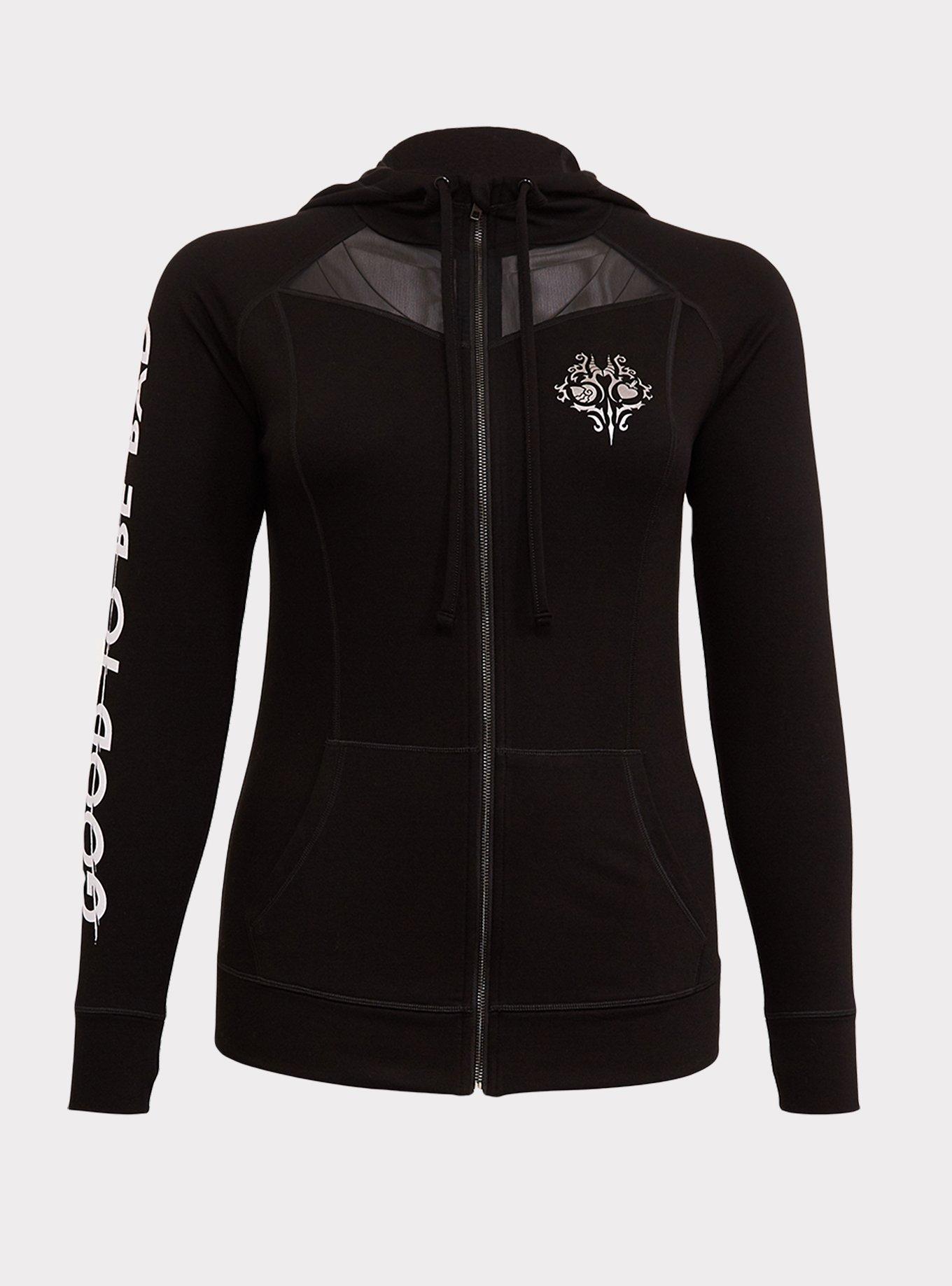 Disney Villains Good To Be Bad Black Active Zip Hoodie, DEEP BLACK, hi-res