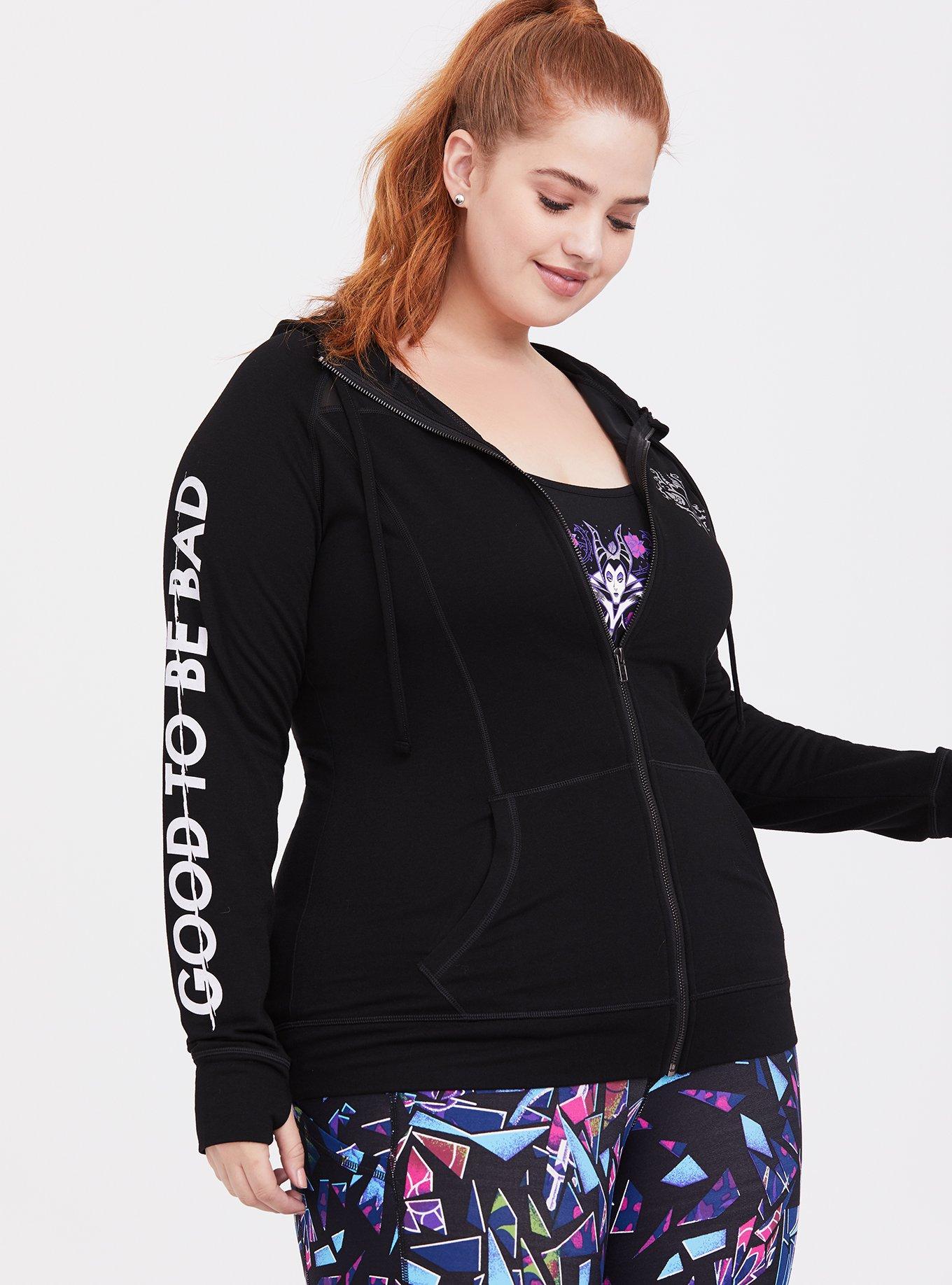 Disney Villains Good To Be Bad Black Active Zip Hoodie, DEEP BLACK, hi-res
