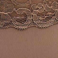 Plus Size Second Skin Mid-Rise Cheeky Panty, DEEP TAUPE, swatch