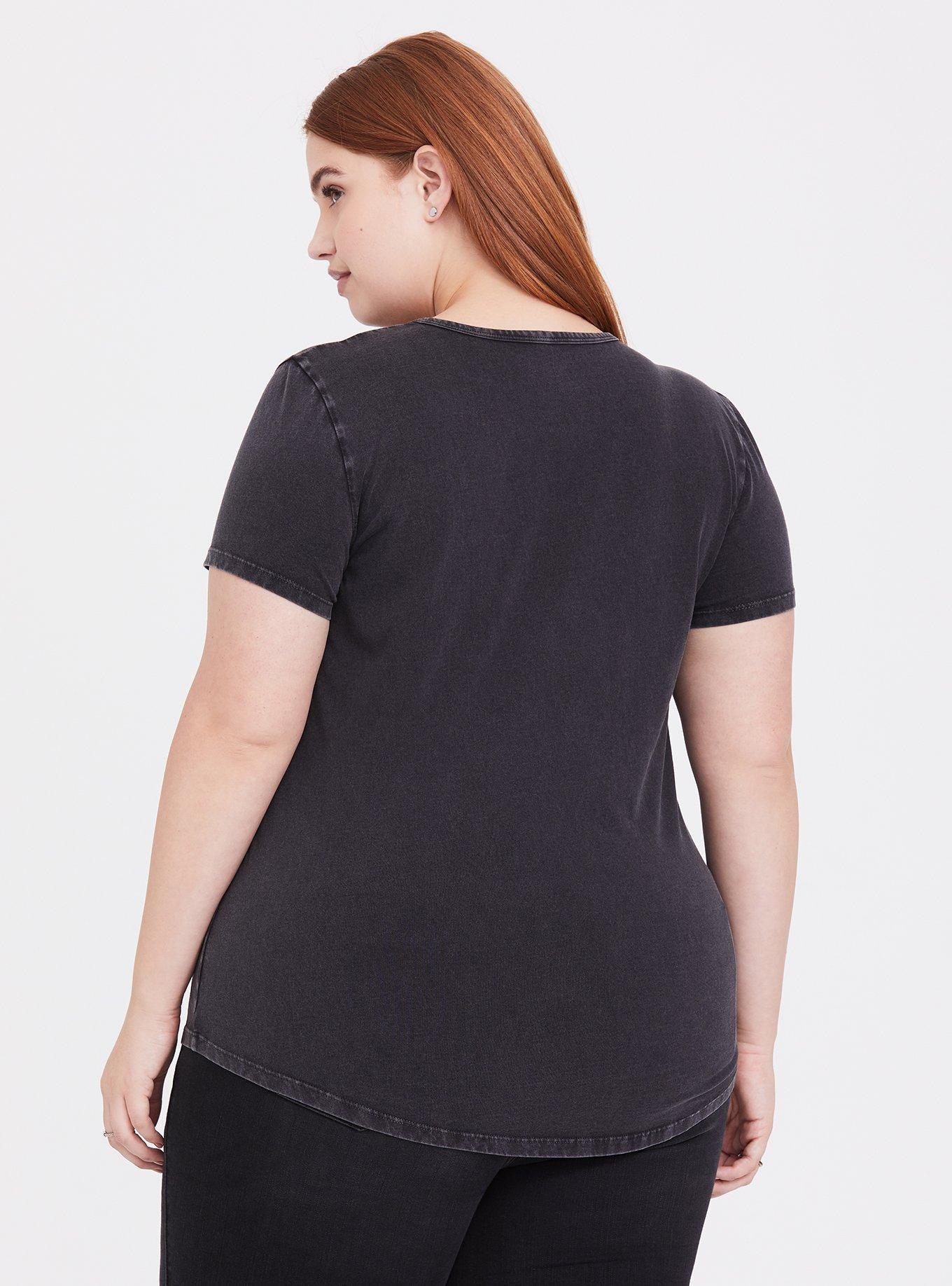Disney Villains Maleficent Vintage Black Lattice Top, DEEP BLACK, alternate