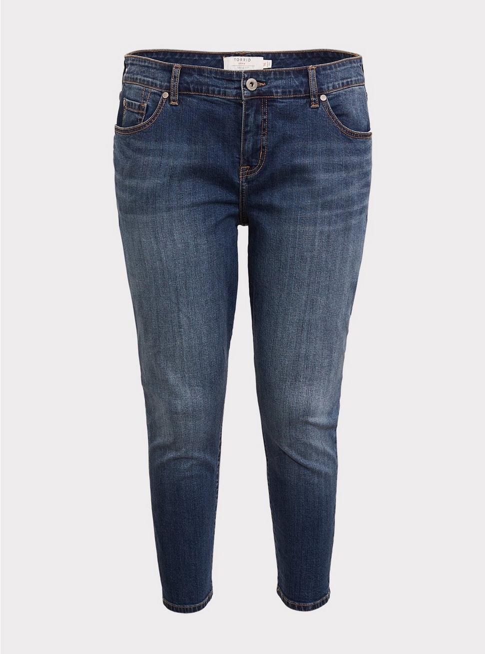 Plus Size - Mid Rise Straight Jean - Vintage Stretch Medium Wash - Torrid