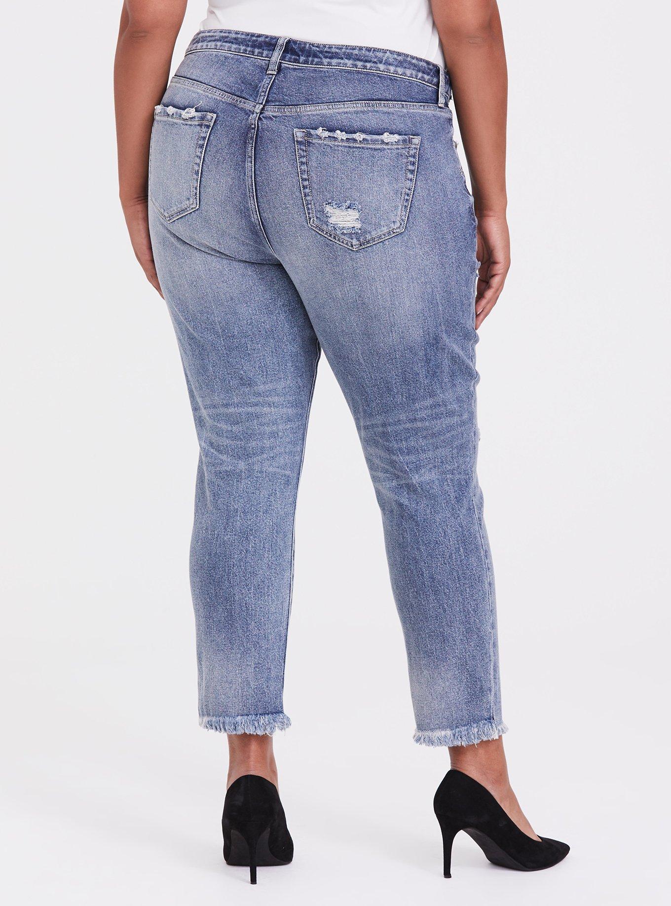 Plus Size High Rise Straight Jean - Vintage Stretch Light Wash, CALIFORNIA CANYON, alternate