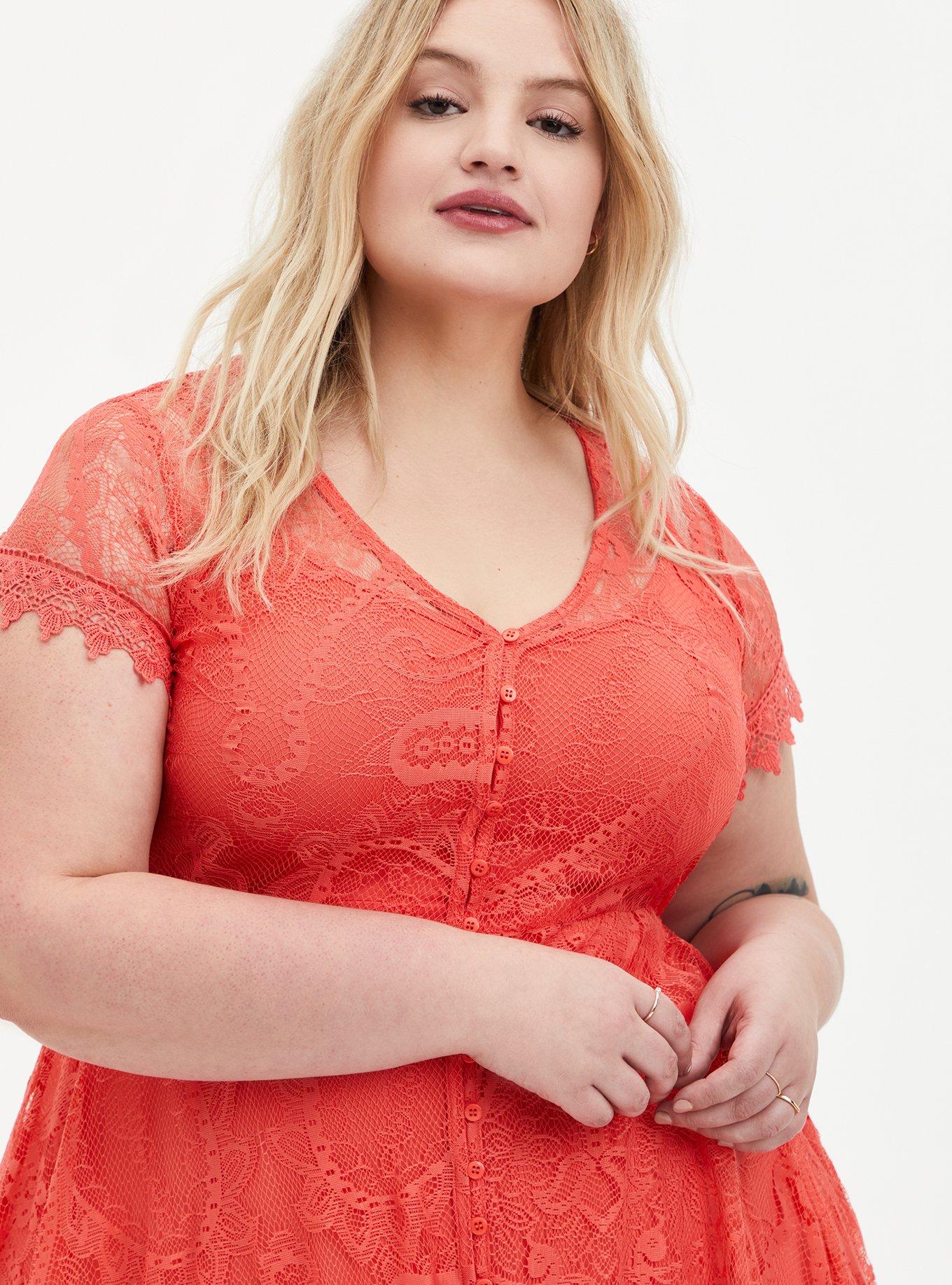 Torrid best sale coral dress