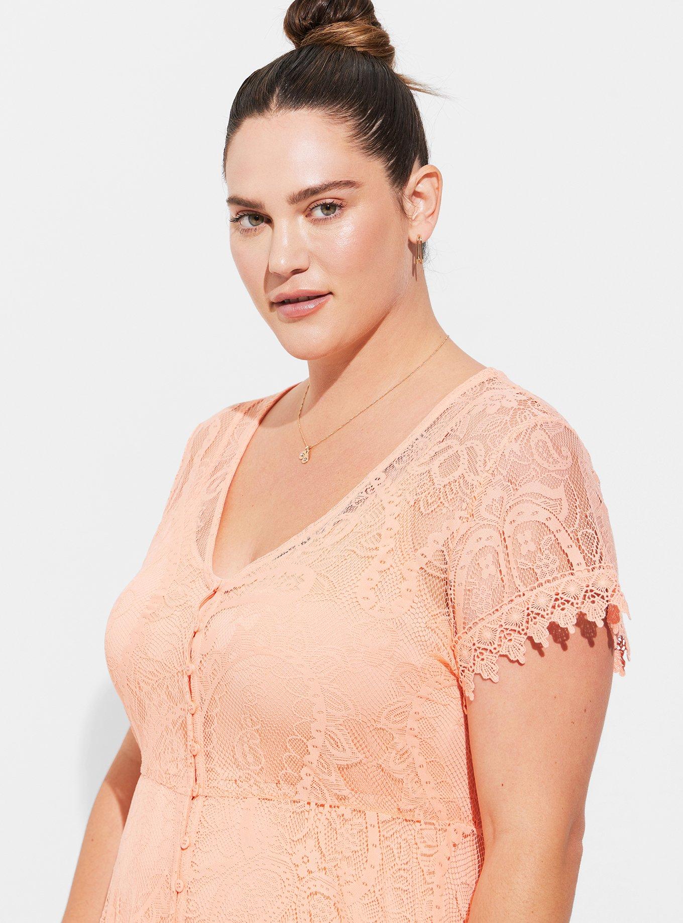 lace up shirt dress plus size Yours Women's Plus Size Black Lace Shirt Dress Size 14