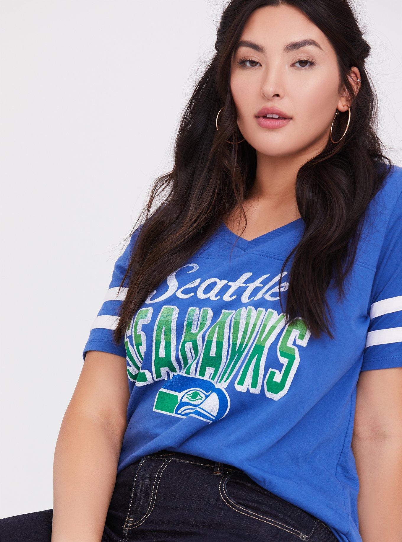 NFL Team Apparel Seahawks Football Top Woman's Plus Size 2X Sports Active