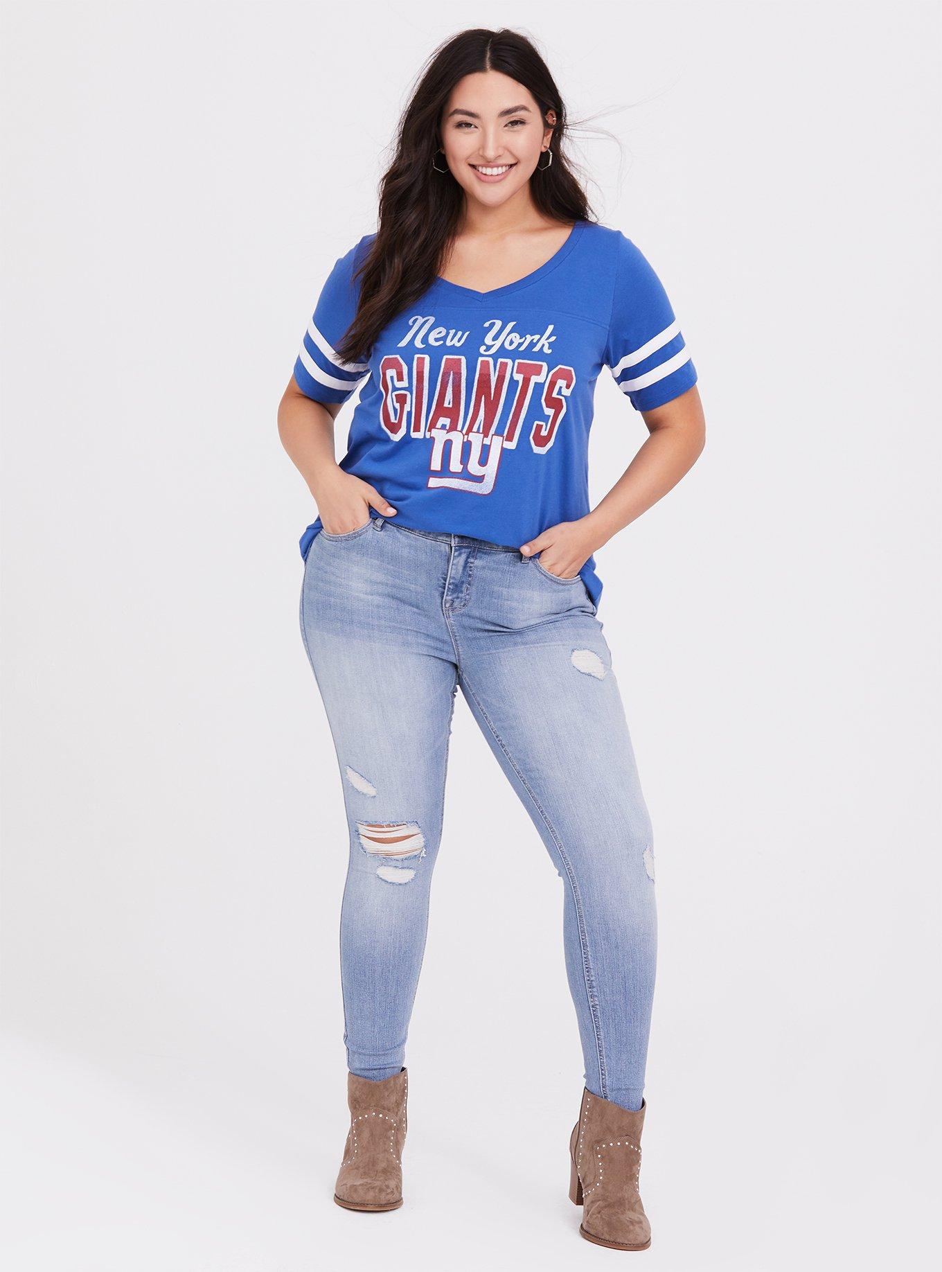 Plus Size - NFL New York Giants Football Tee - Vintage Blue - Torrid