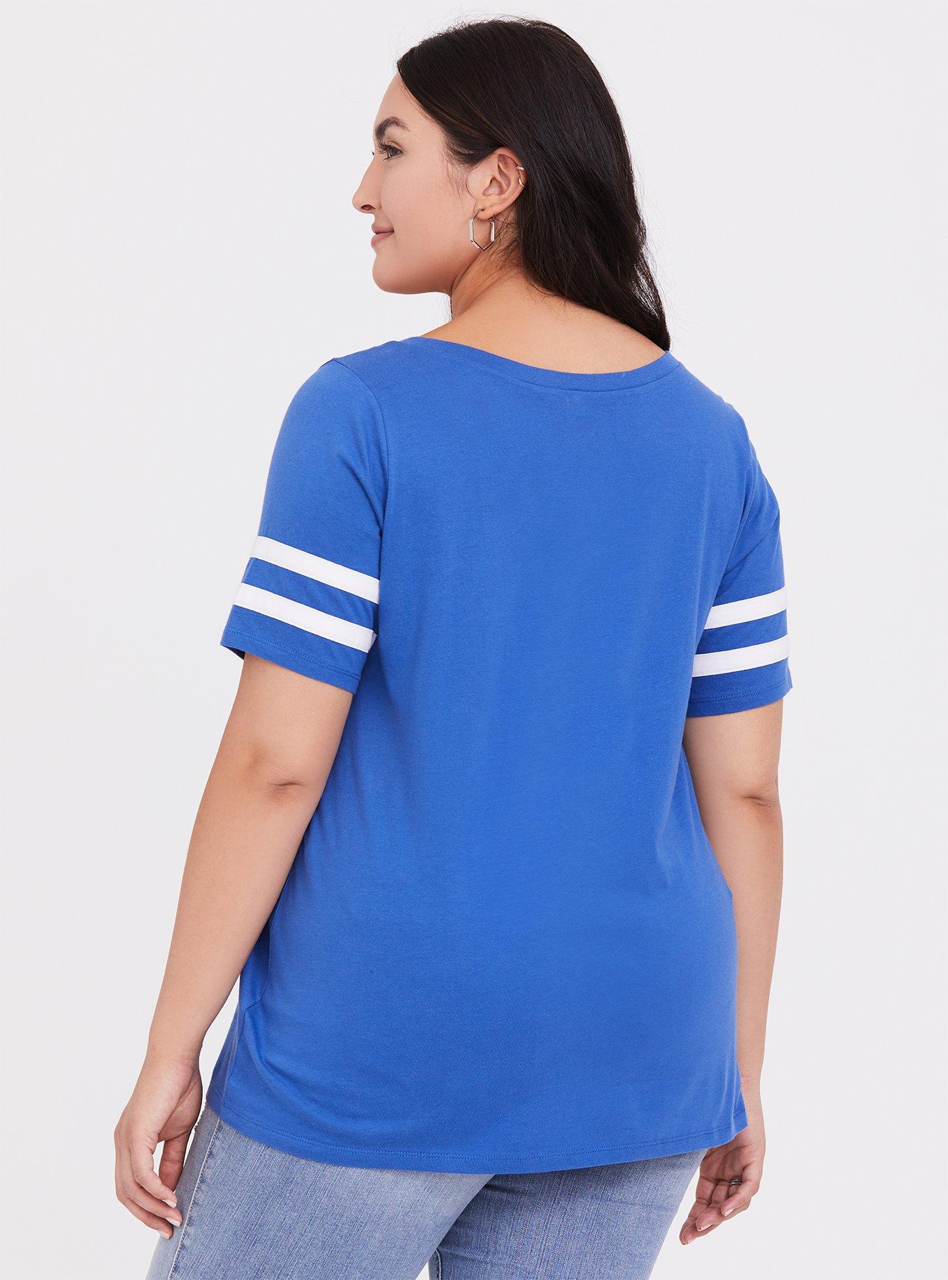 Plus Size - Classic Fit Football Tee - NFL New York Giants Blue - Torrid