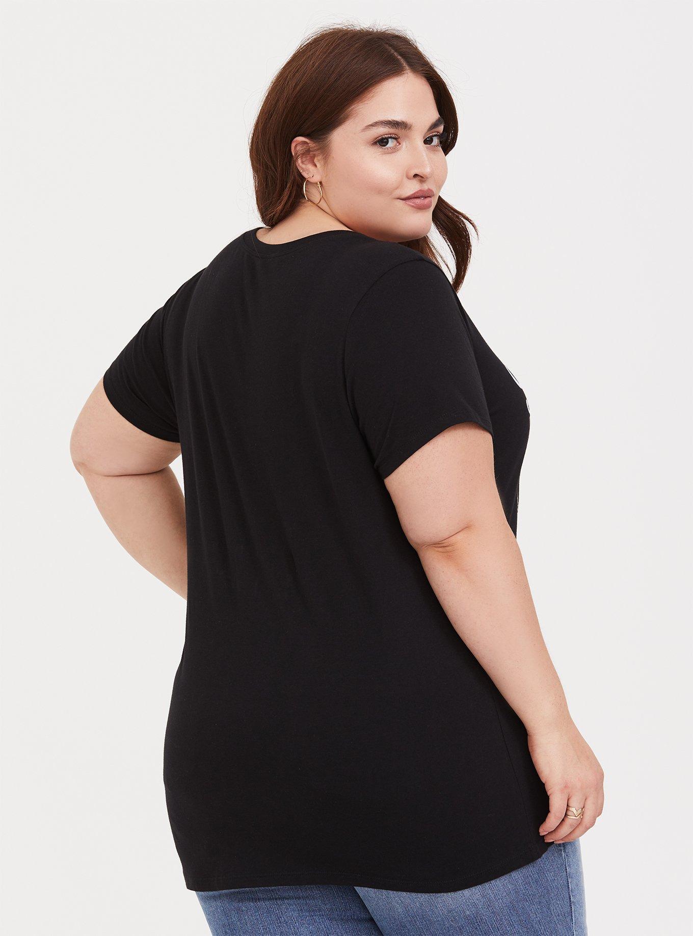 Plus Size Boyz II Men Black Crew Tee, DEEP BLACK, alternate