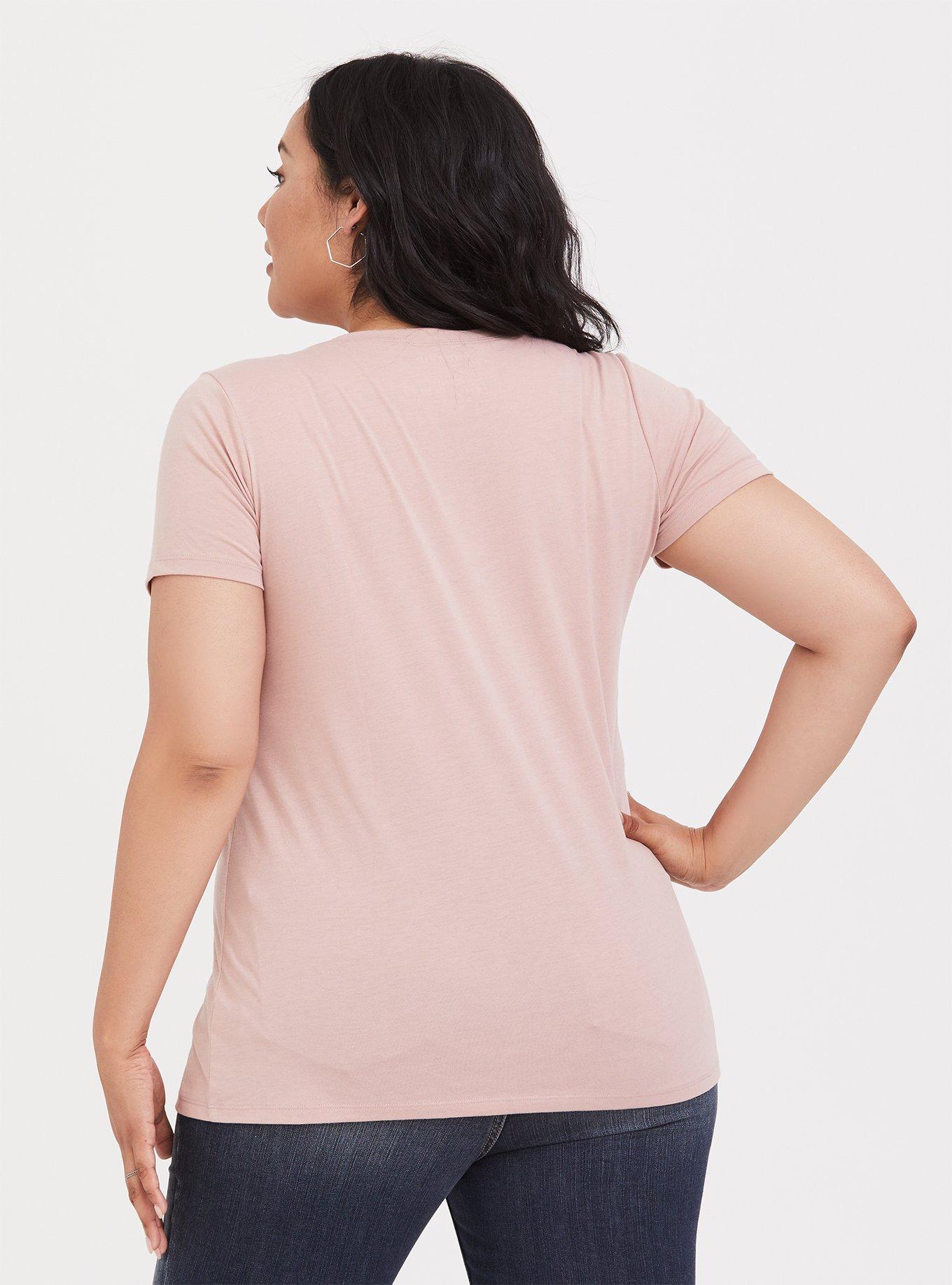 Dusty Pink Eyelash Crew Tee, DUSTY QUARTZ, alternate