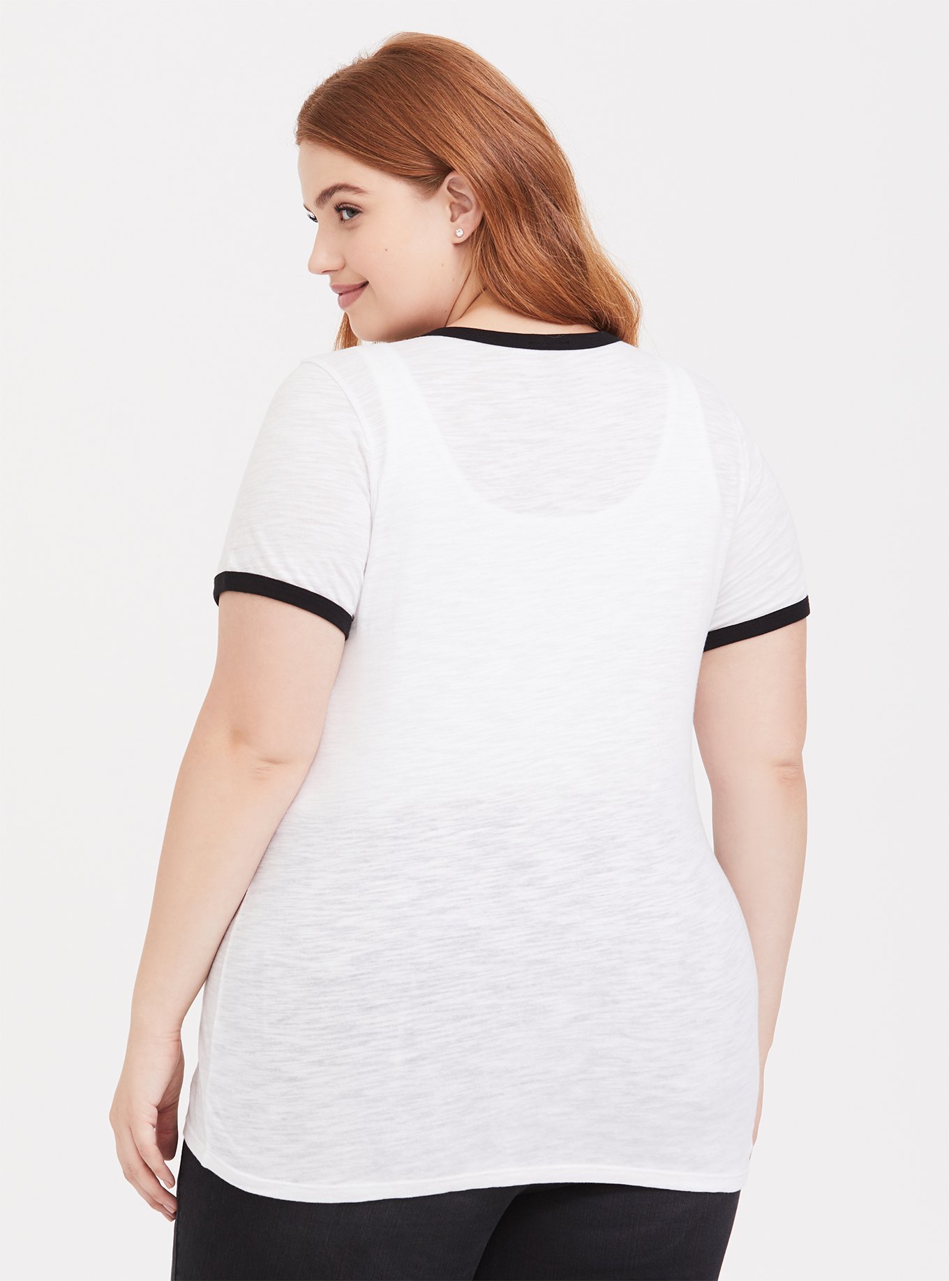 Plus Size - Rocky Horror White Ringer Tee - Torrid