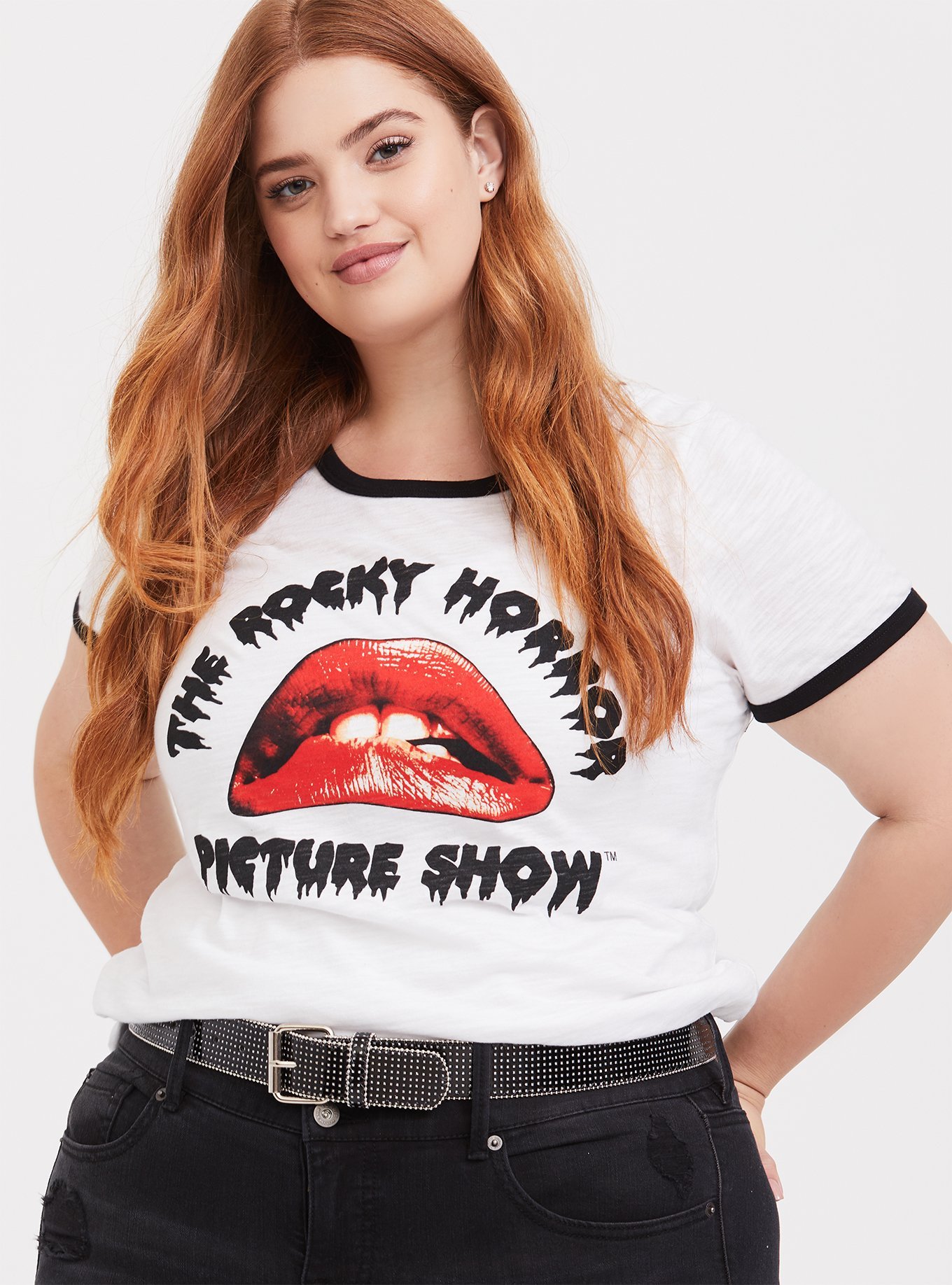 Plus Size - Rocky Horror White Ringer Tee - Torrid