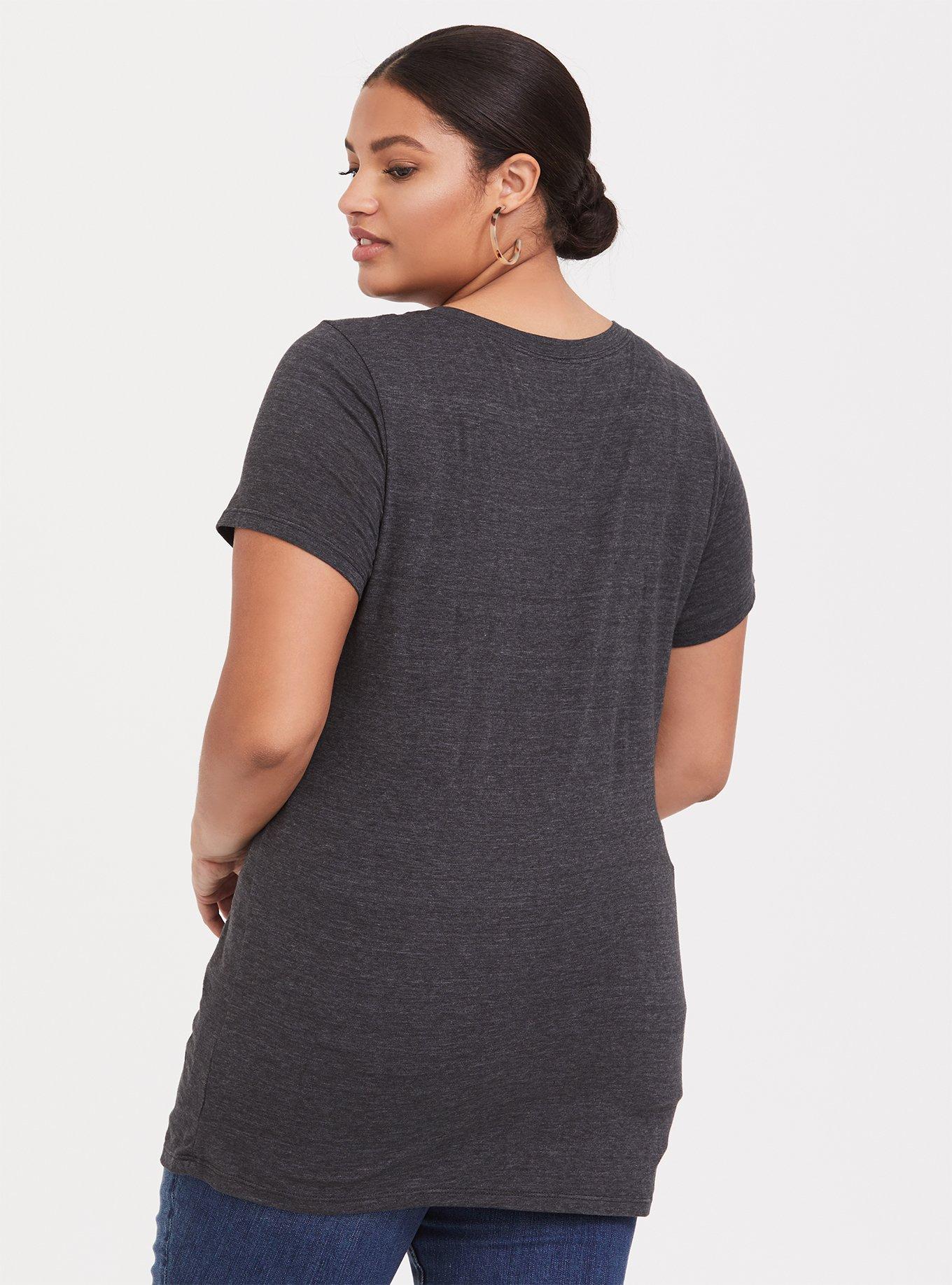 Plus Size Grand Canyon Charcoal Grey Crew Tee, , alternate