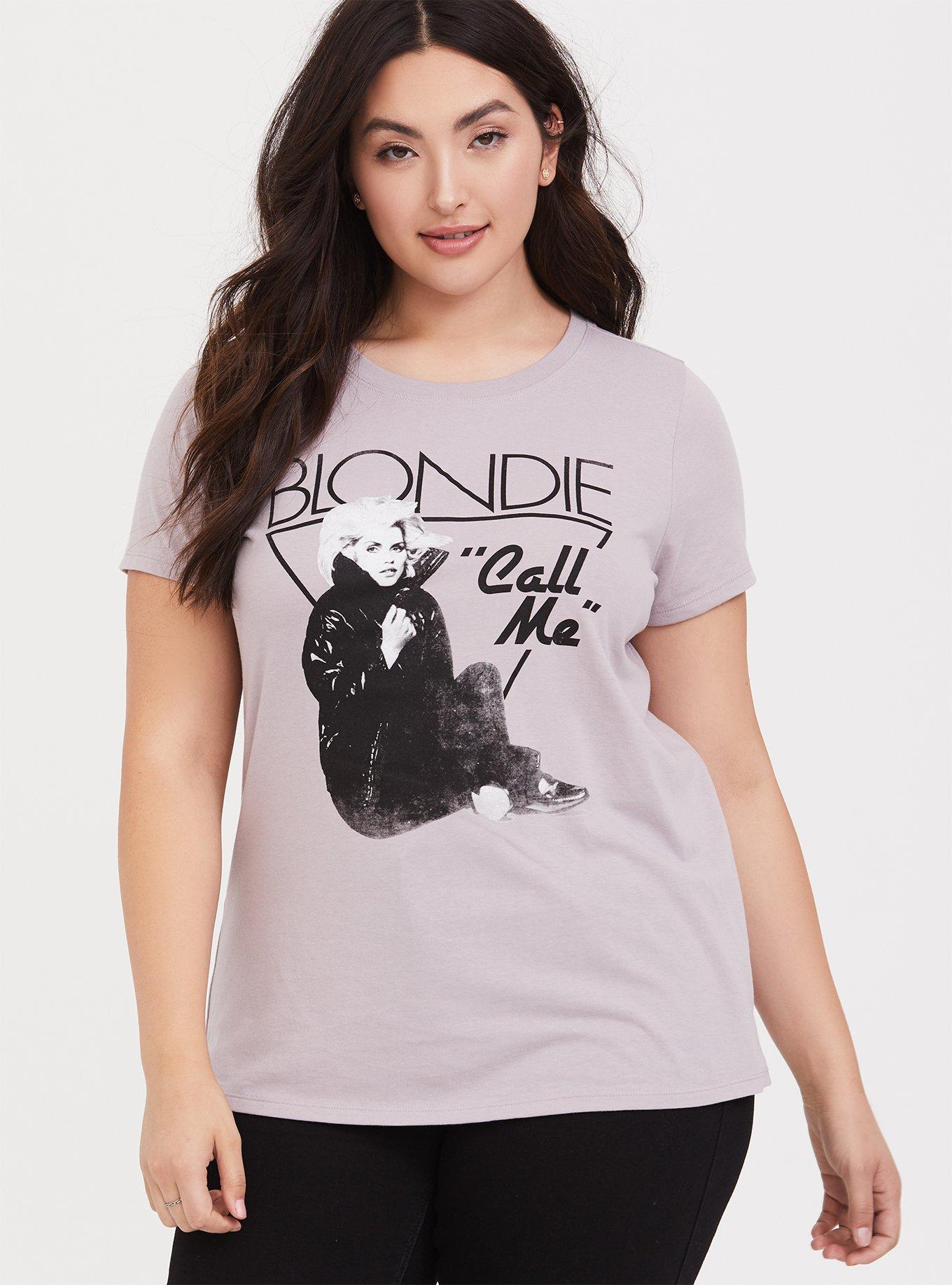 Blondie Call Me Dusty Pink Crew Tee, DUSTY QUARTZ, hi-res