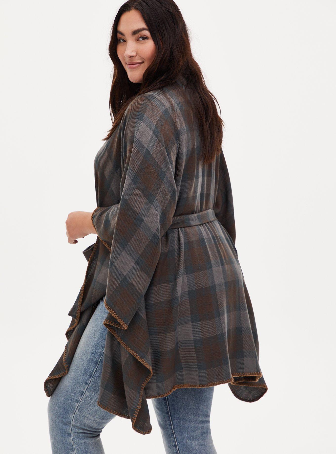 Plus Size - Outlander Tartan Plaid Ruana - Torrid