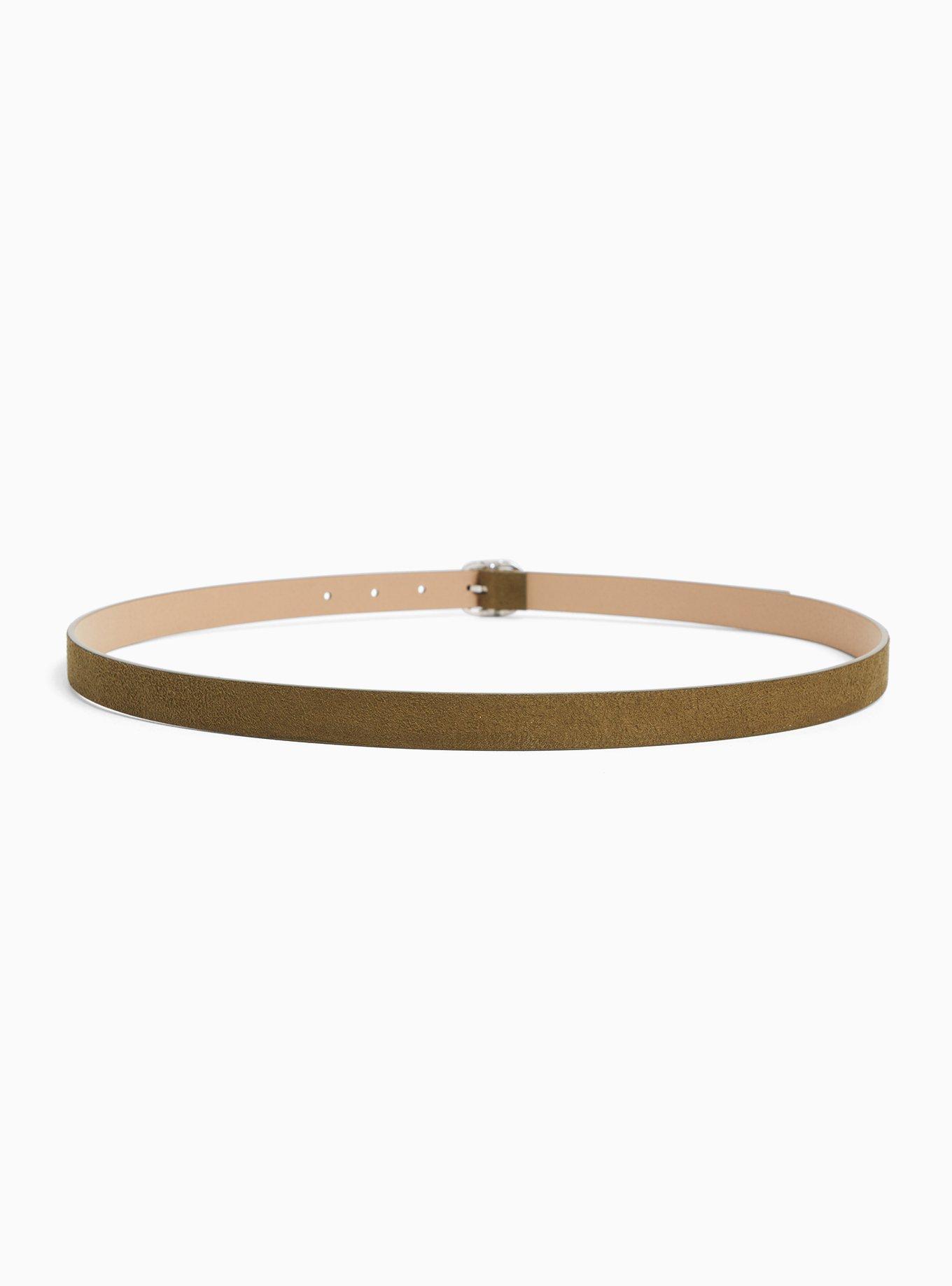 Faux Leather & Silver-Tone Buckle Belt - Pack of 3, , alternate
