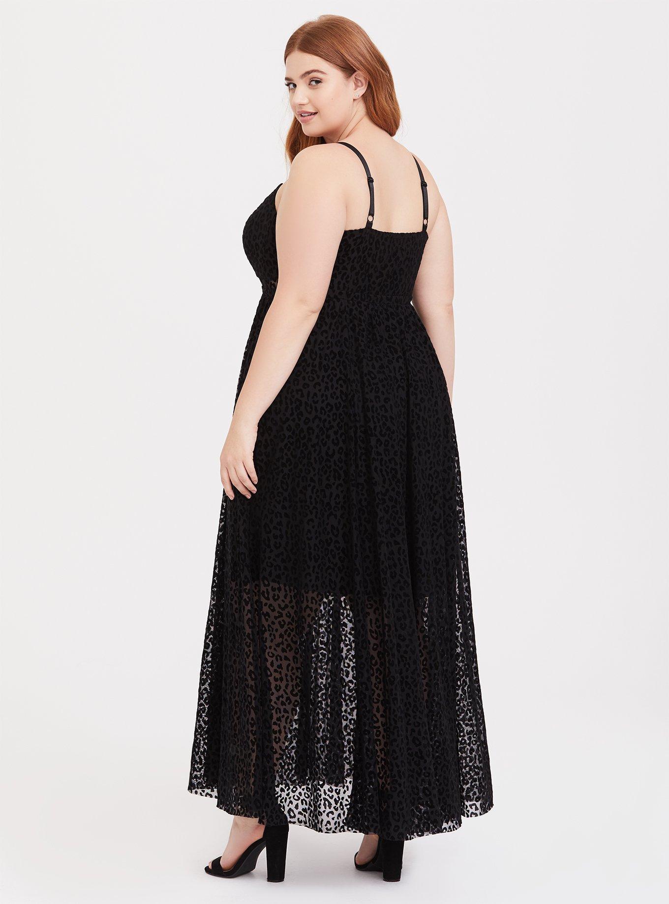 Plus Size - Torrid Active - Velvet Flocked Leopard Print Bootcut