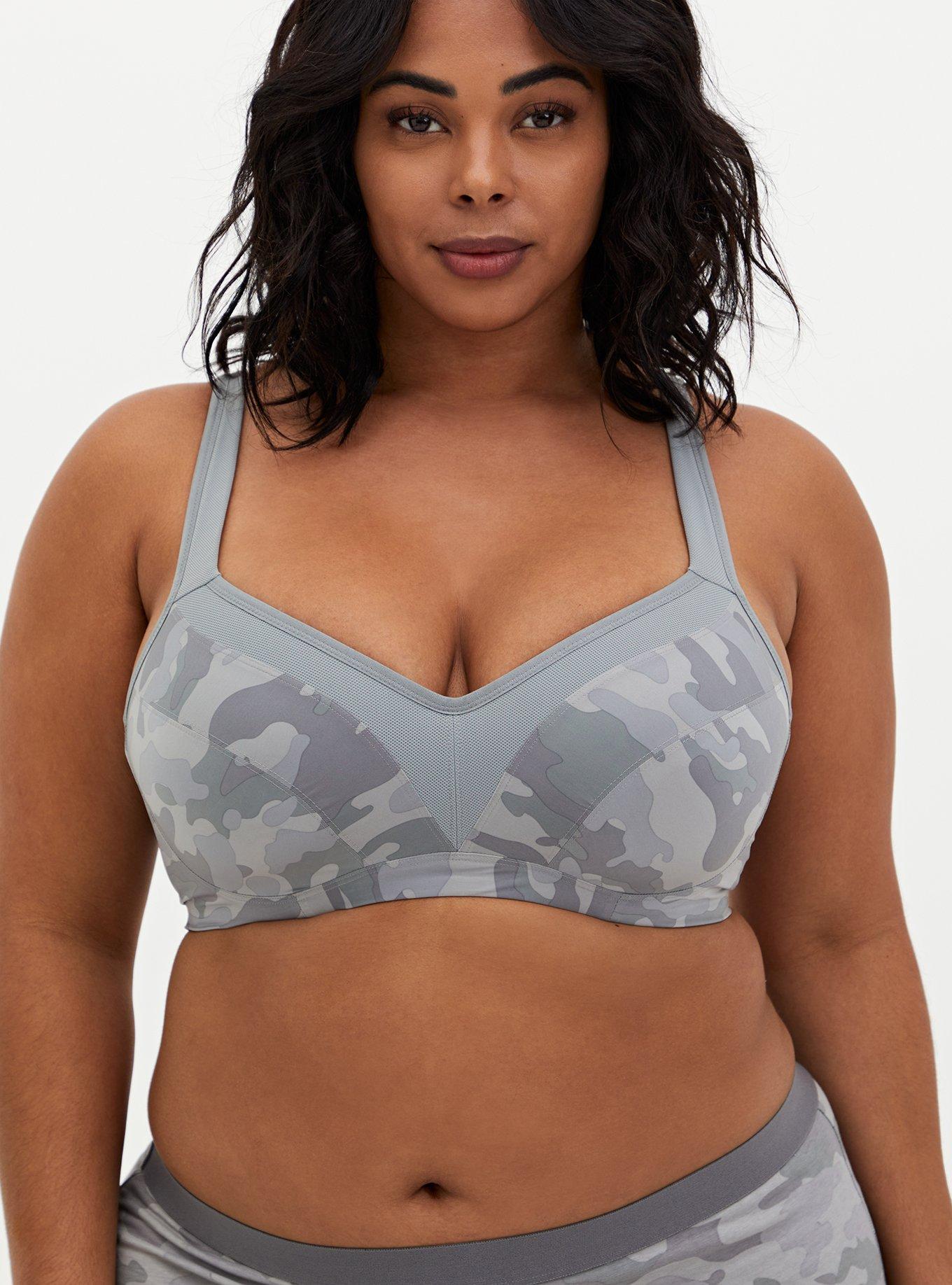 Mid Impact Underwire Sports Bra, GREY CAMO, hi-res
