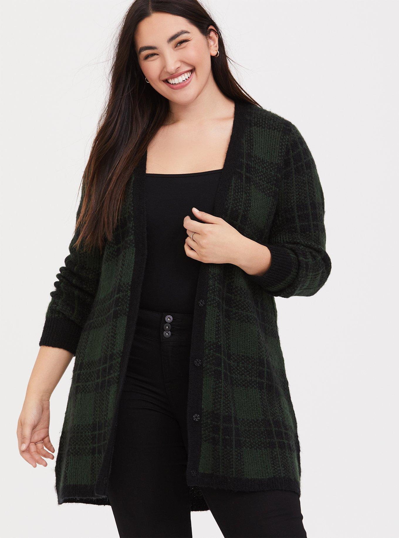 Cardigan Open Front Sweater, OLIVE, alternate