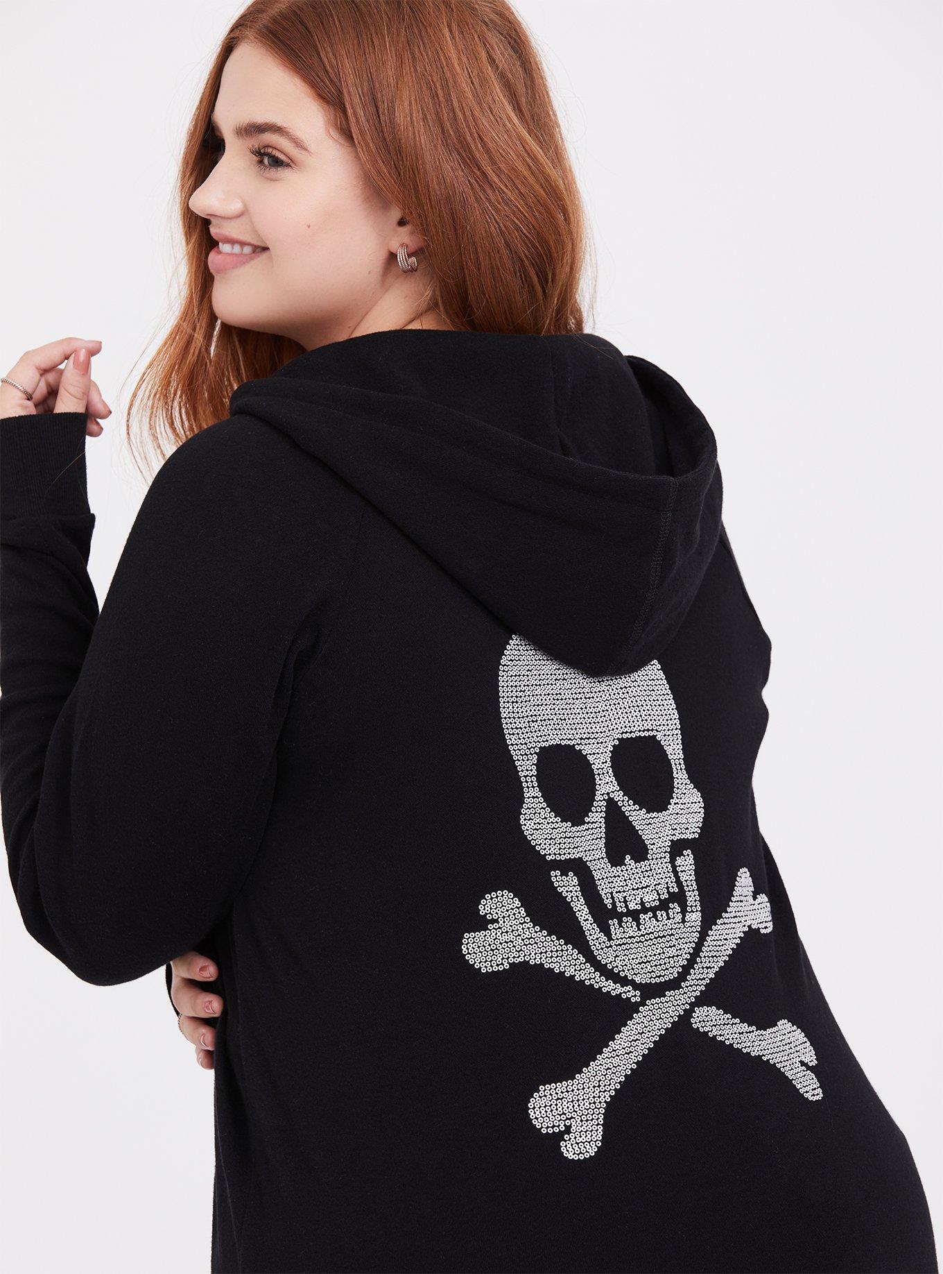 Torrid skull hoodie sale