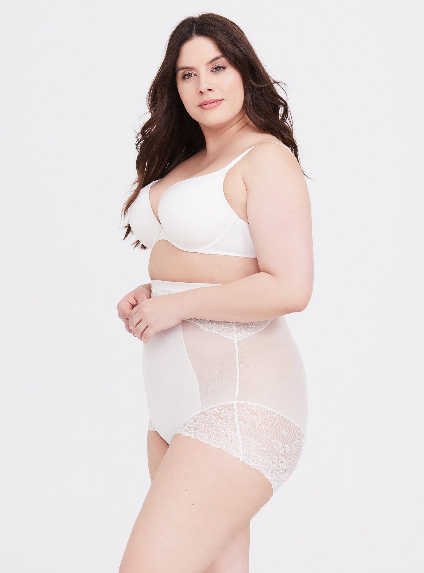 Spanx Plus Size Spotlight on Lace High-Waist Briefs