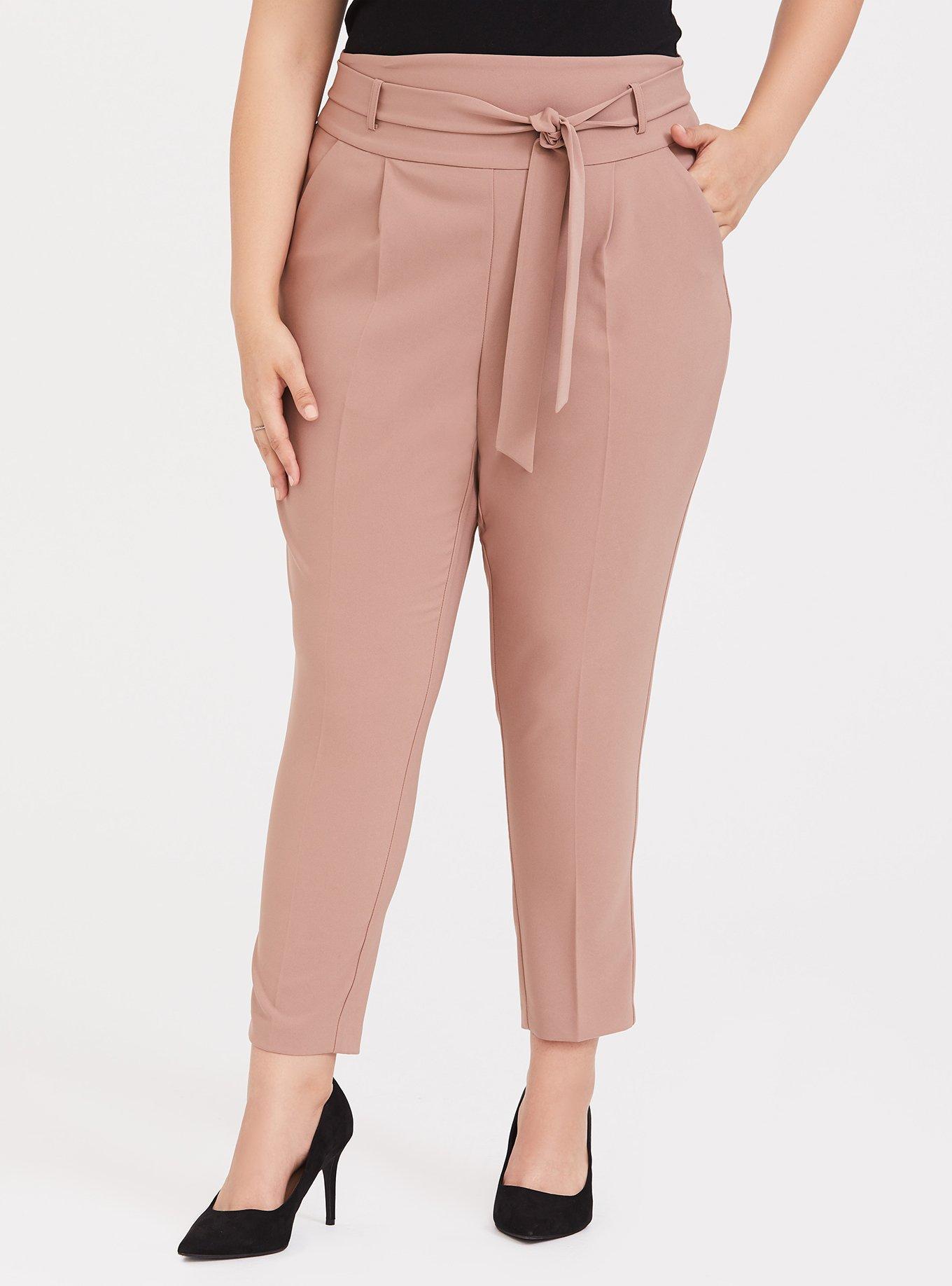 Plus Size - A-Line Flare Lightweight Twill Cargo High Rise Pant - Torrid