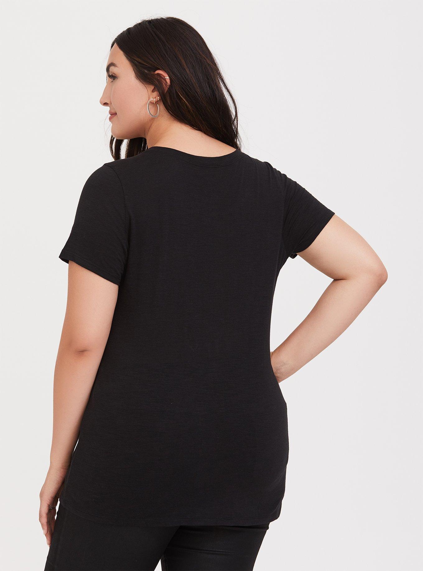 Breast Cancer Awareness - Knock Out Black Crew Tee, DEEP BLACK, alternate