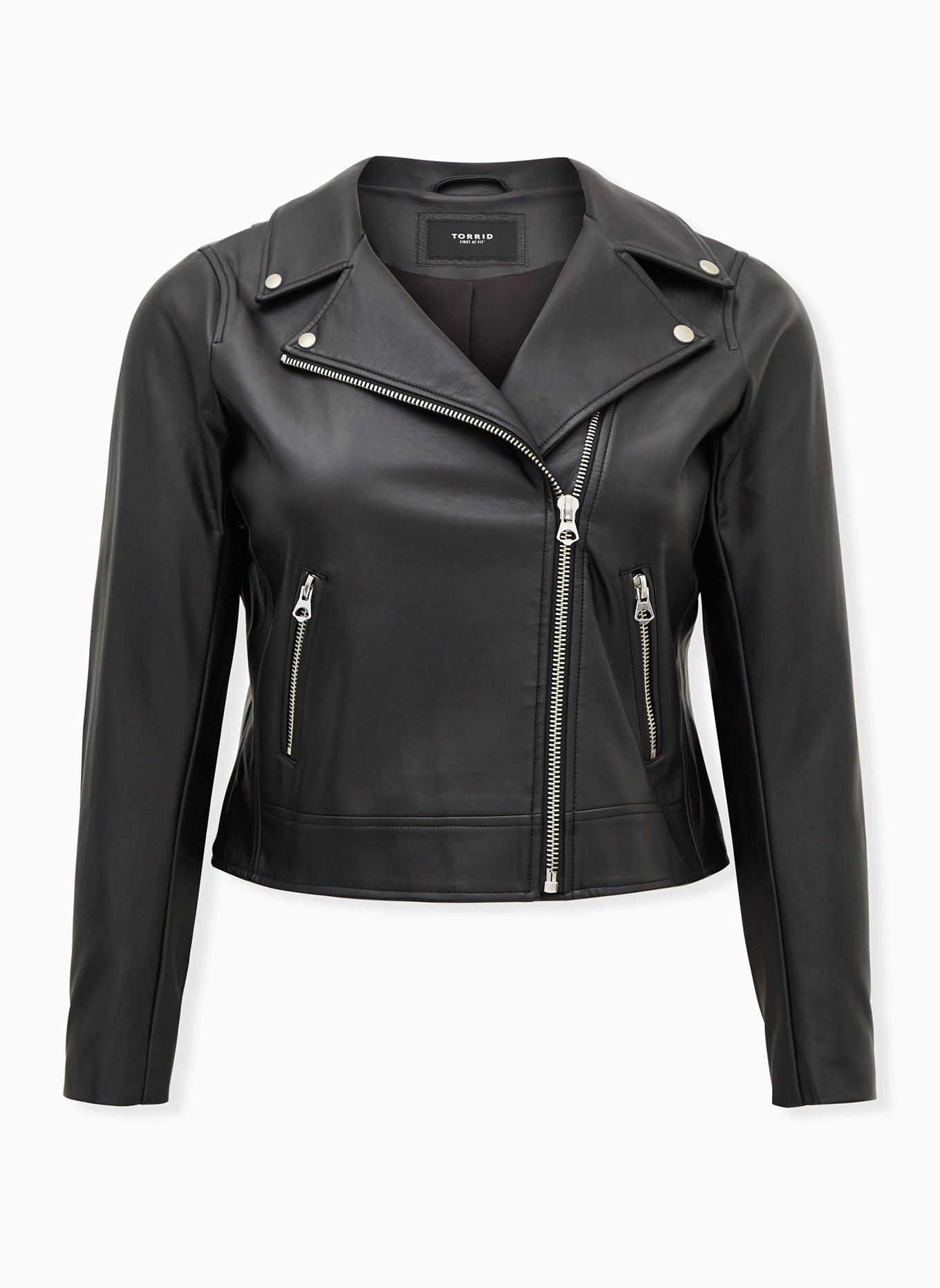 CITY CHIC | Women's Plus Size Cropped Biker Jacket - black - 18W