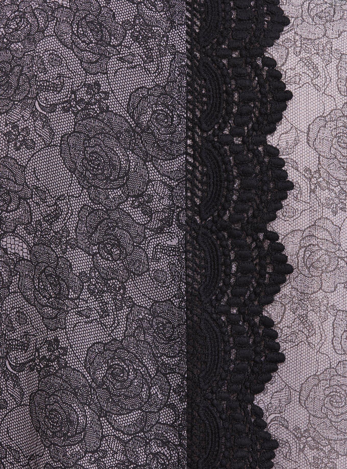 Plus Size Crochet Trim Kimono Torrid