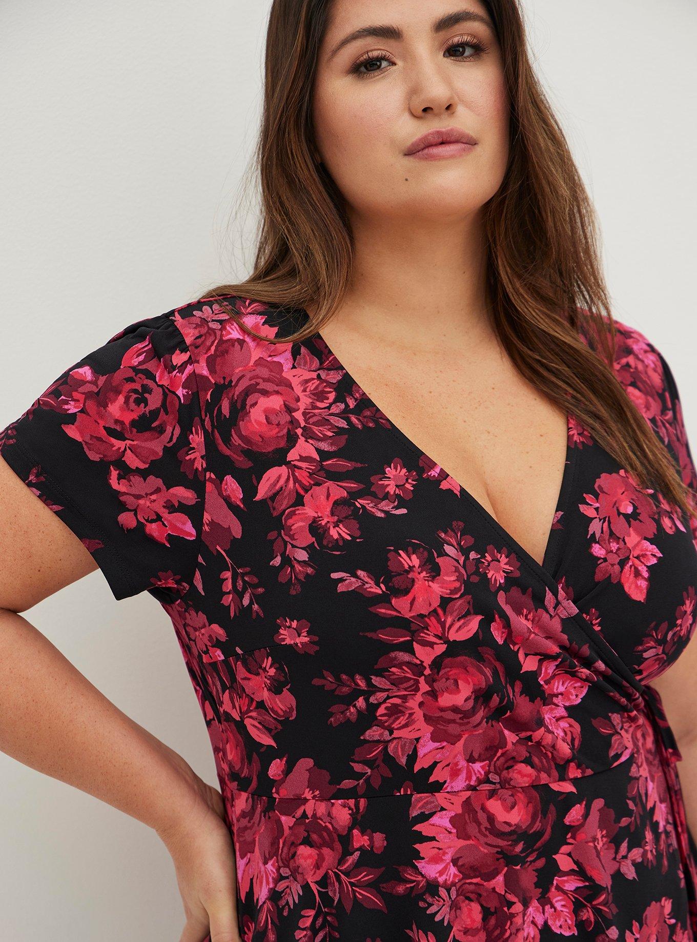 Plus Size - Studio Knit Surplice Wrap Top - Torrid