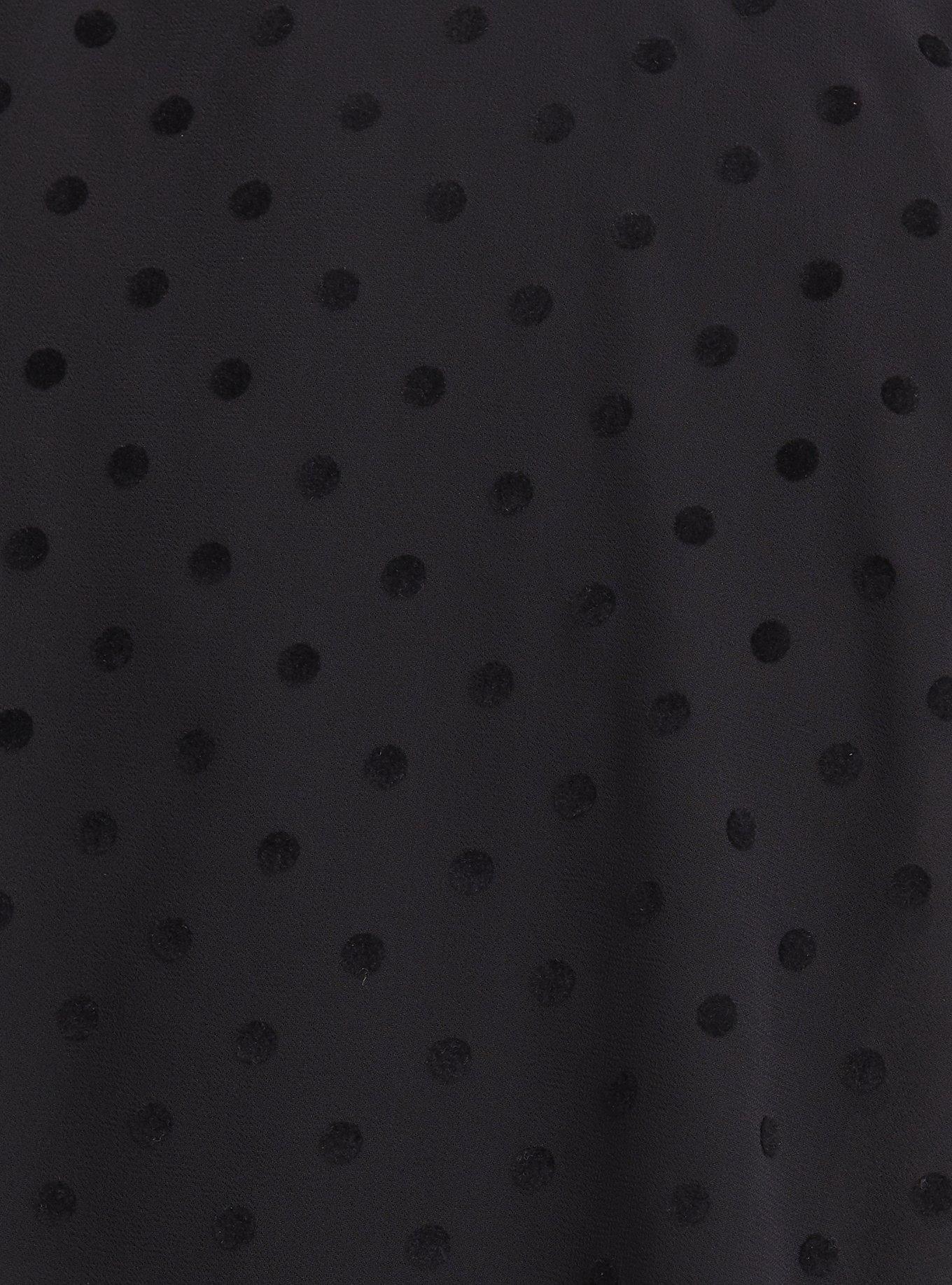 Plus Size Chiffon Midi Kimono, BLACK, alternate