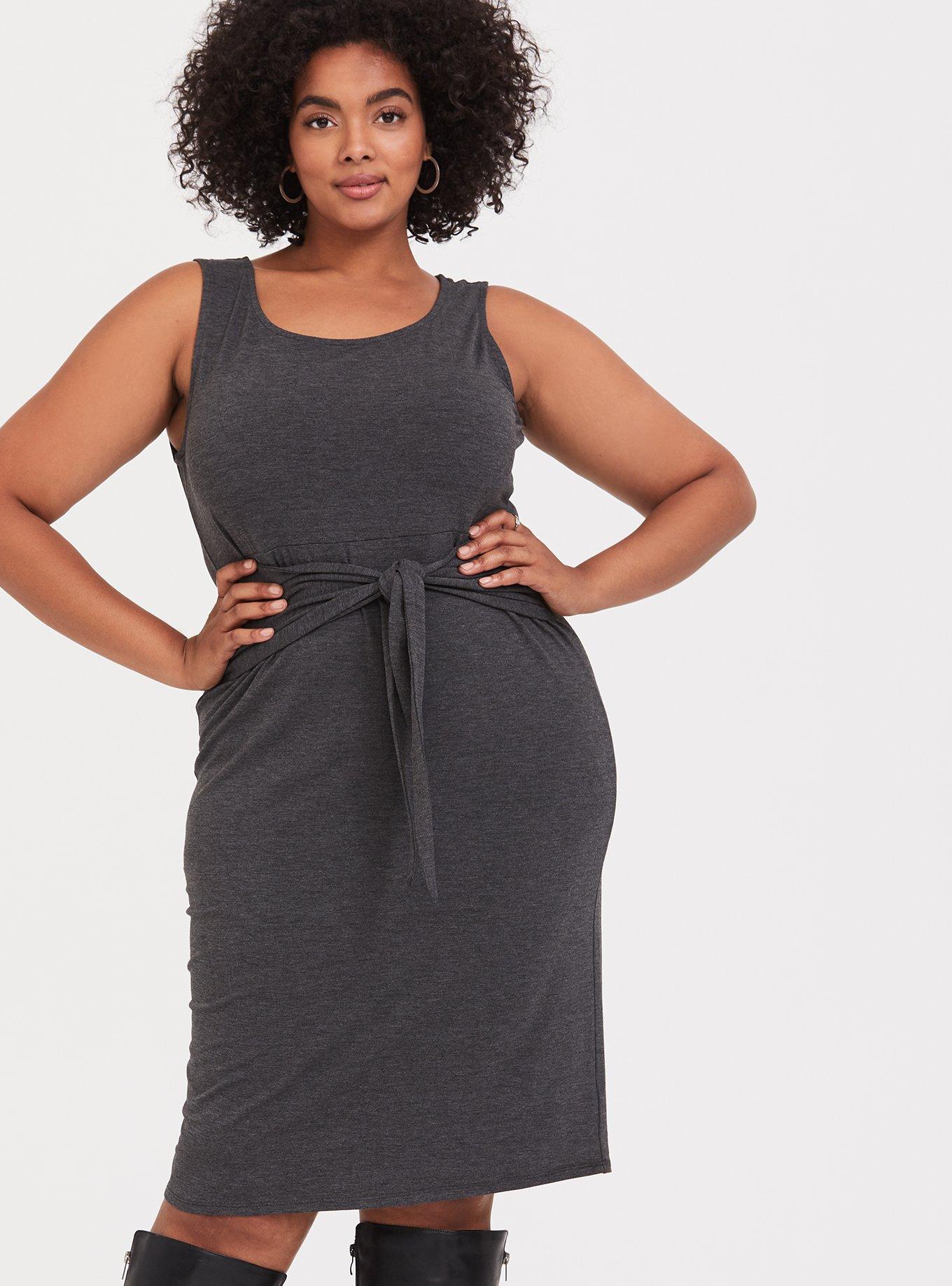 Front tie shift clearance dress